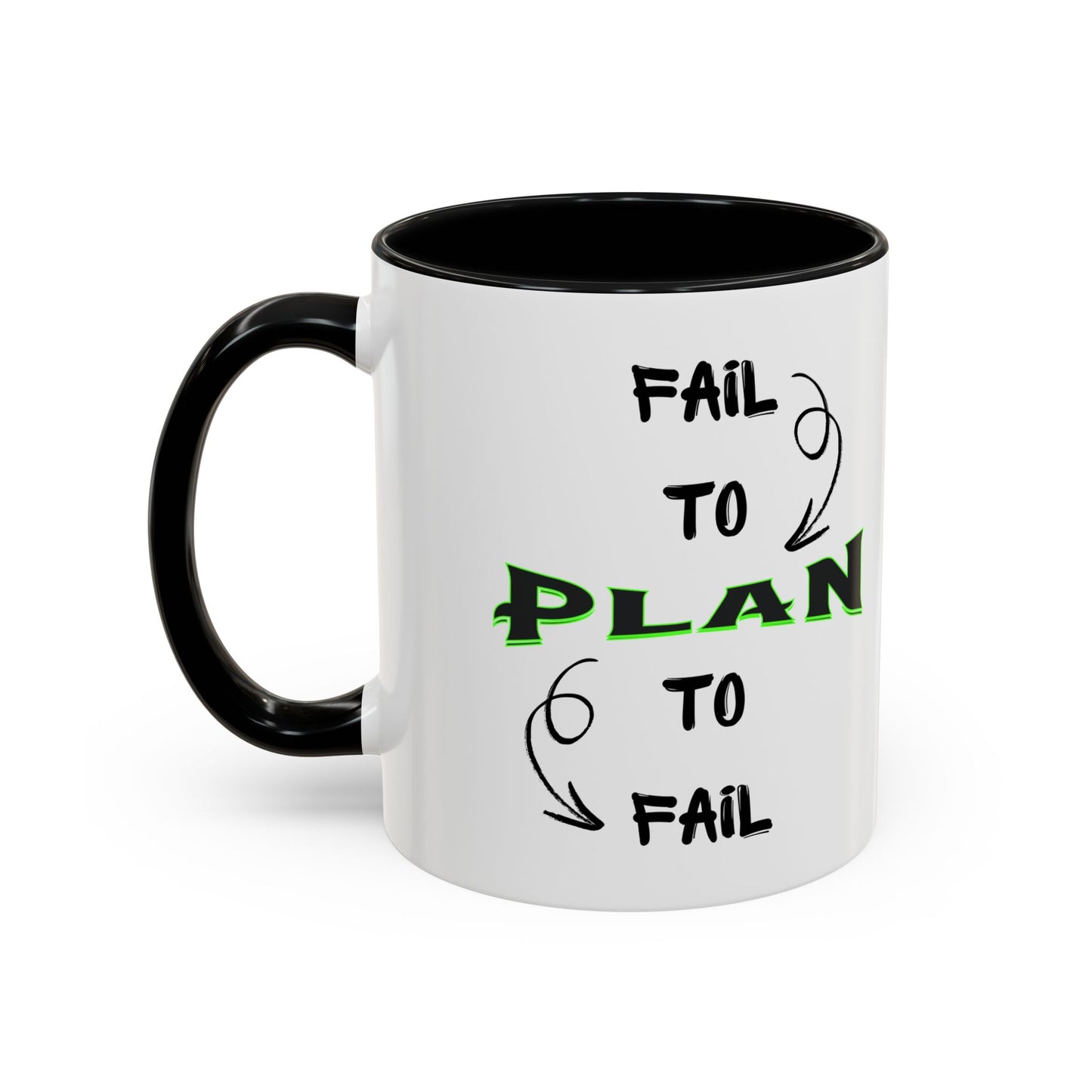 Planner Coffee Mug (11, 15oz) - 'Fail to Plan, Plan to Fail' Design
