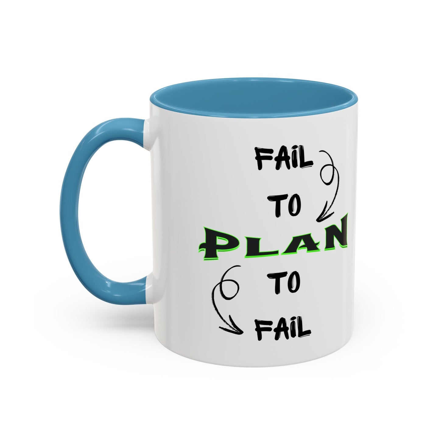 Planner Coffee Mug (11, 15oz) - 'Fail to Plan, Plan to Fail' Design