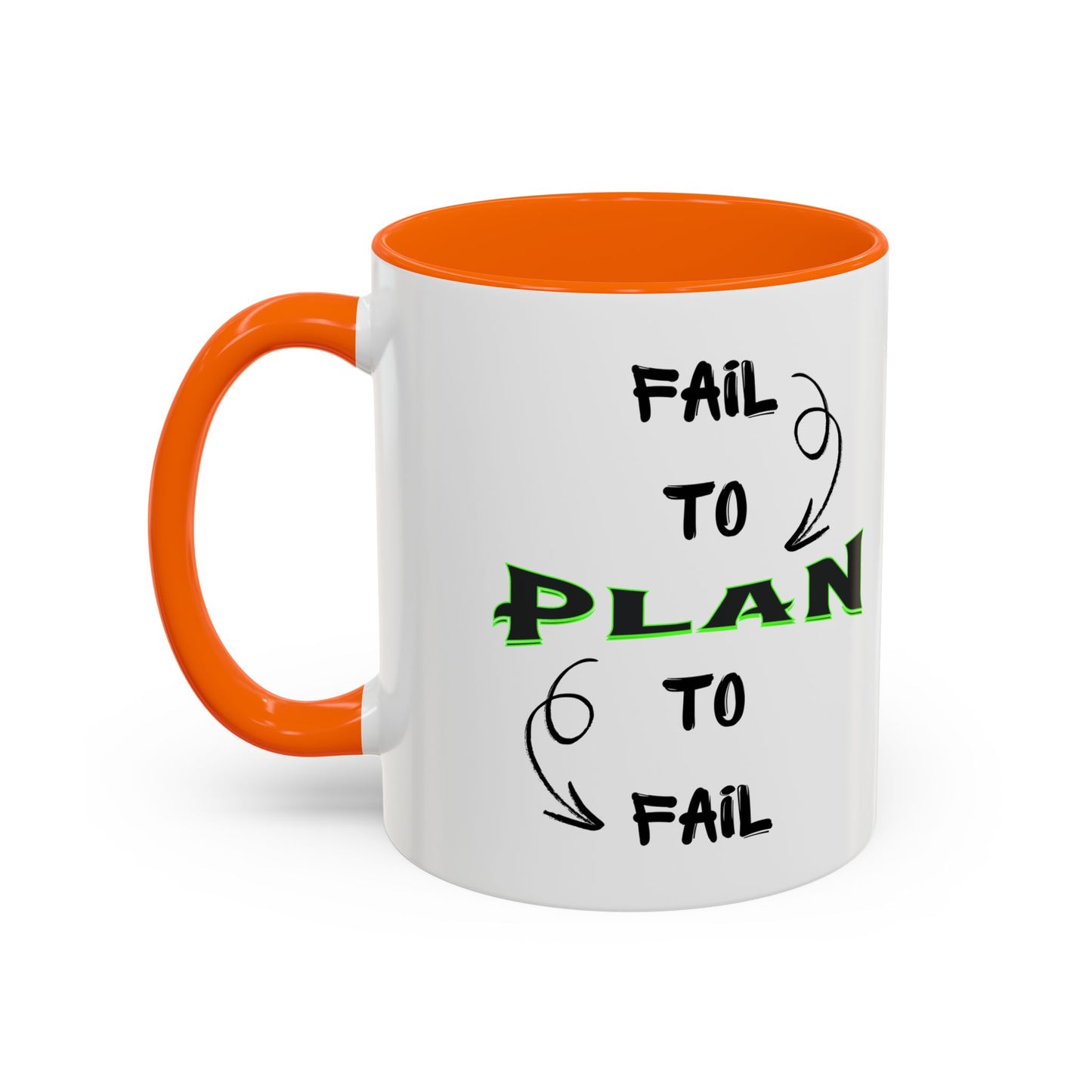 Planner Coffee Mug (11, 15oz) - 'Fail to Plan, Plan to Fail' Design