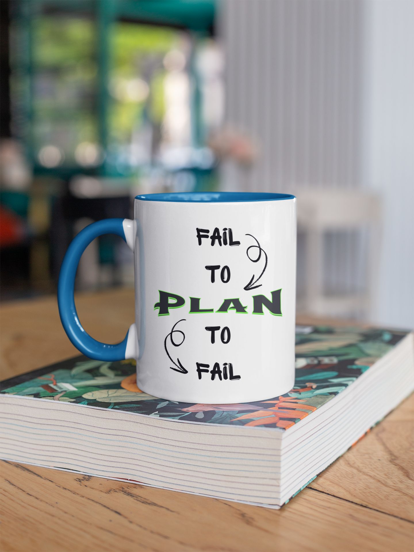 Planner Coffee Mug (11, 15oz) - 'Fail to Plan, Plan to Fail' Design