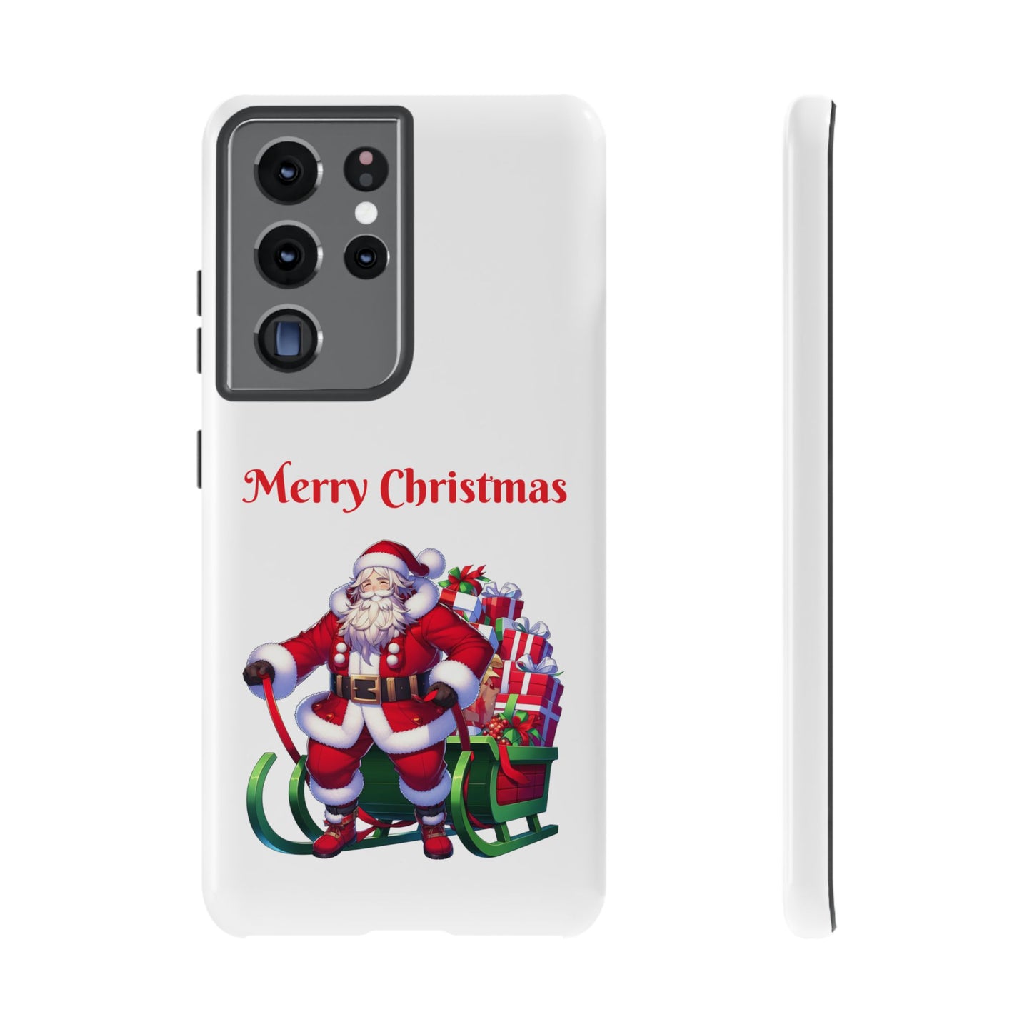 Phone Case Santa Merry Christmas in White Phone Case