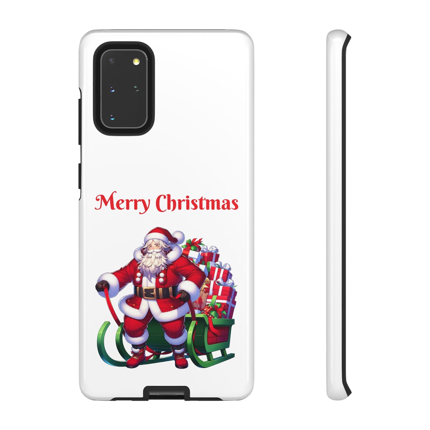 Phone Case Santa Merry Christmas in White Phone Case