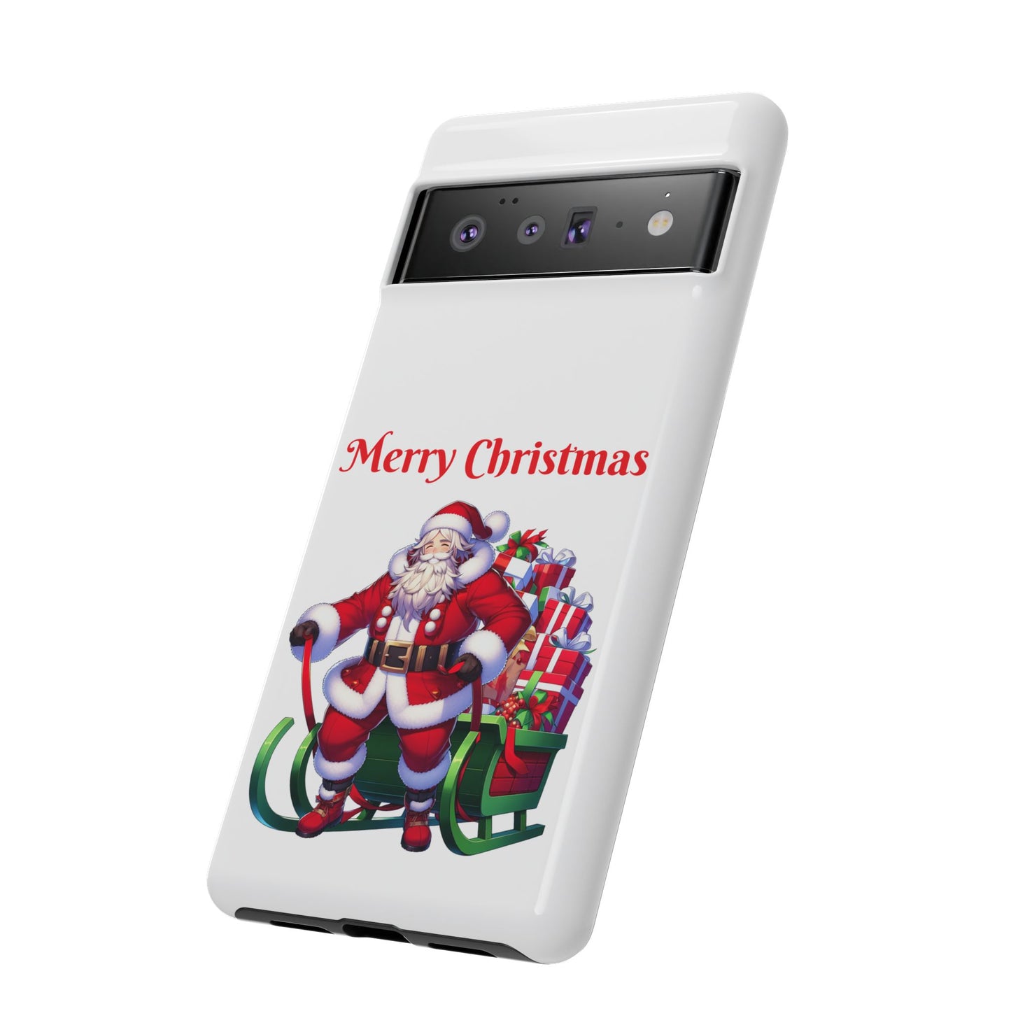 Phone Case Santa Merry Christmas in White Phone Case