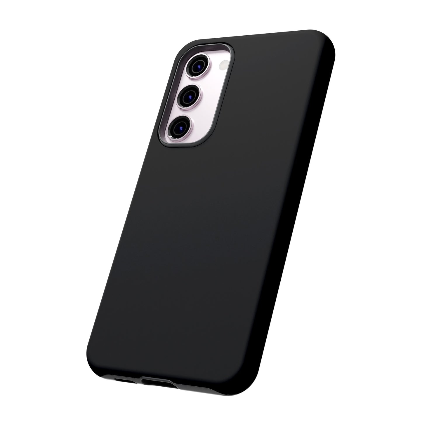 Simple Black Phone Case, iPhone 15, and Android Phone Tough Cases, Minimalist