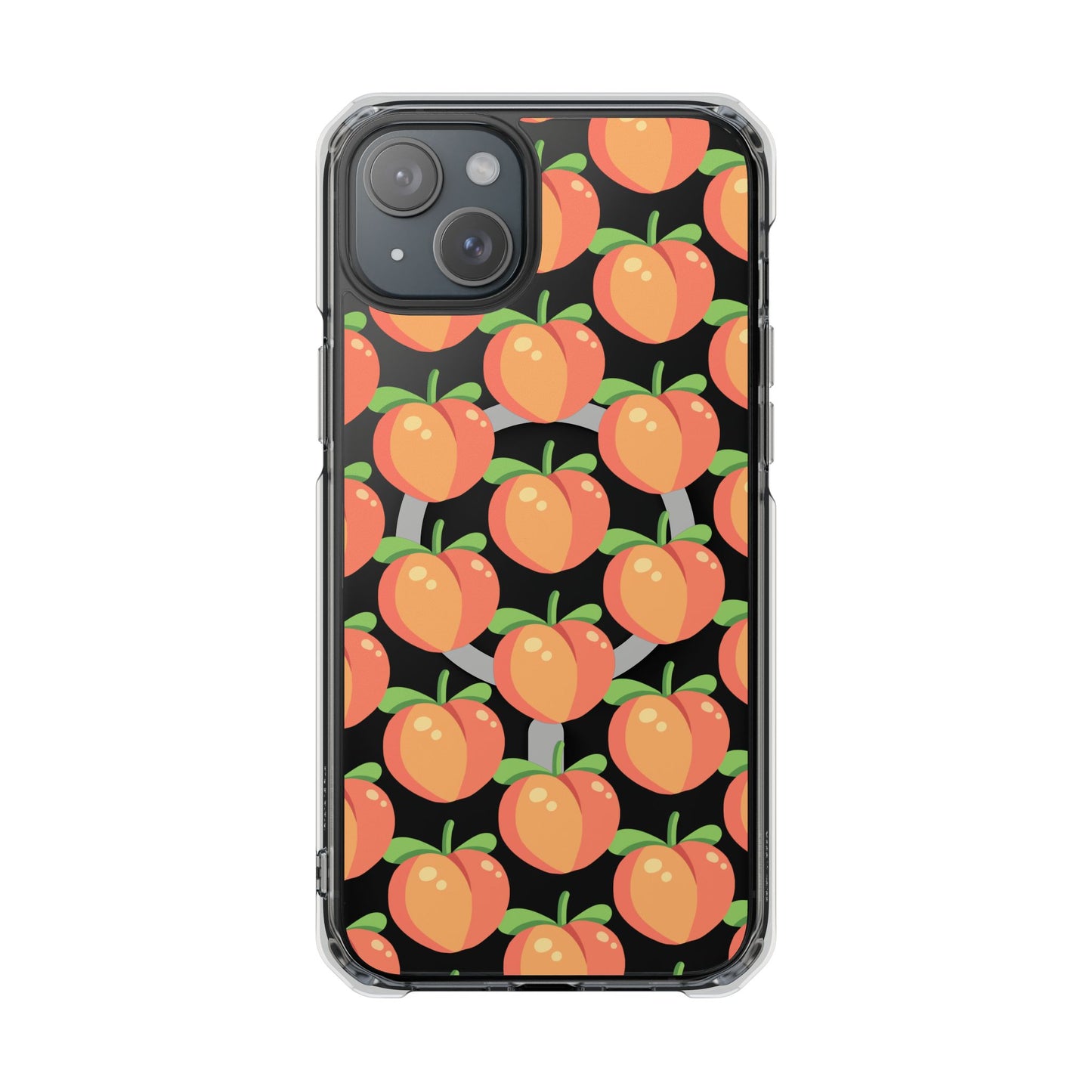 MagSafe iPhone Case with Peach Pattern