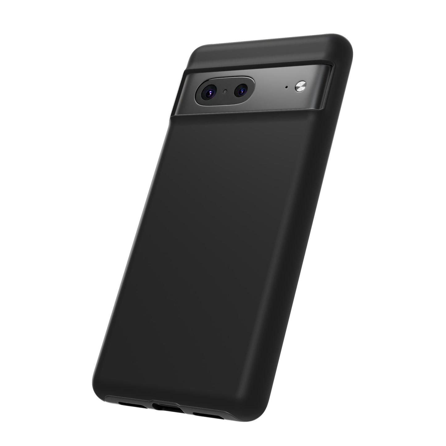 Simple Black Phone Case, iPhone 15, and Android Phone Tough Cases, Minimalist