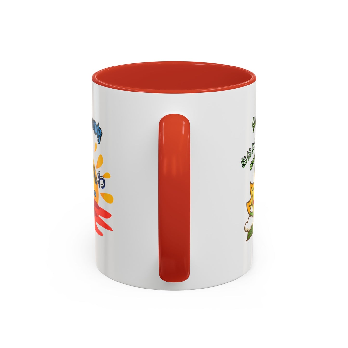 Greetings Mug, Konichiwa, Konbanwa, Ohayougozaimasu, Nice Coffee or Tea mug, perfect for hot drinks