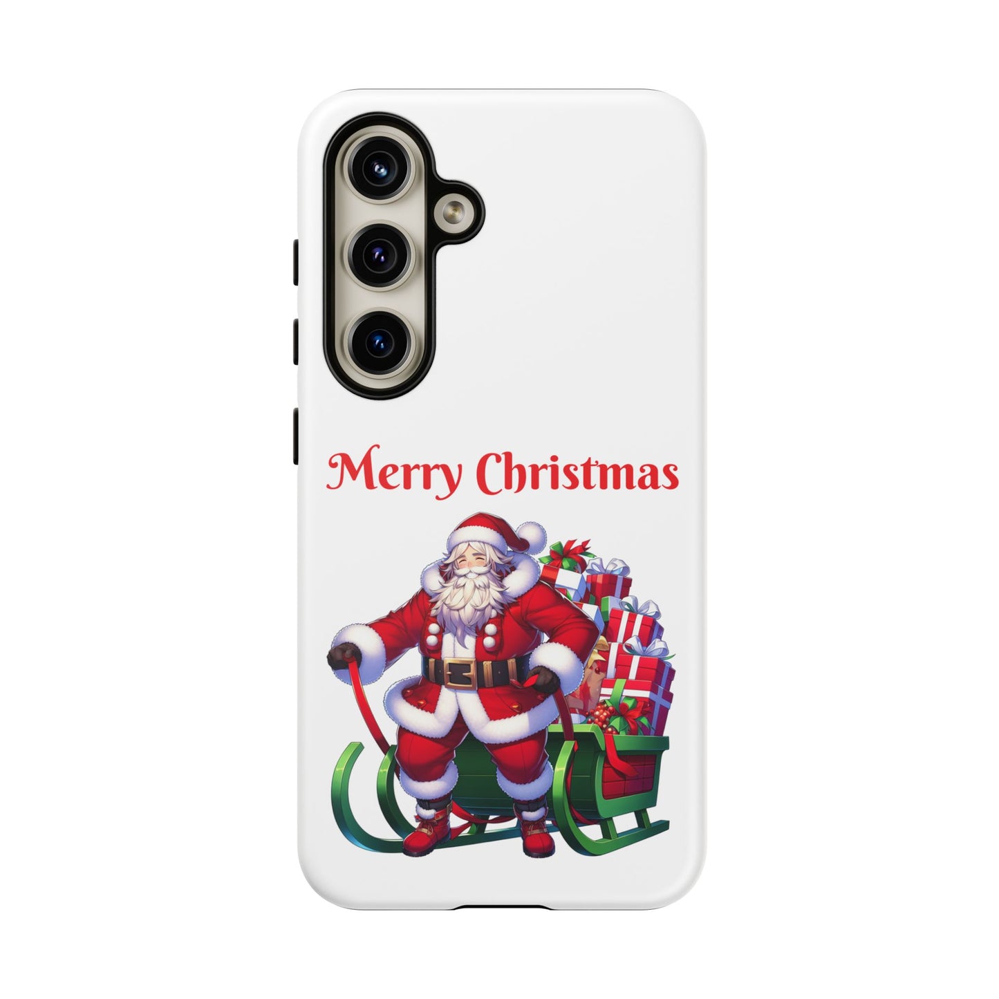 Phone Case Santa Merry Christmas in White Phone Case