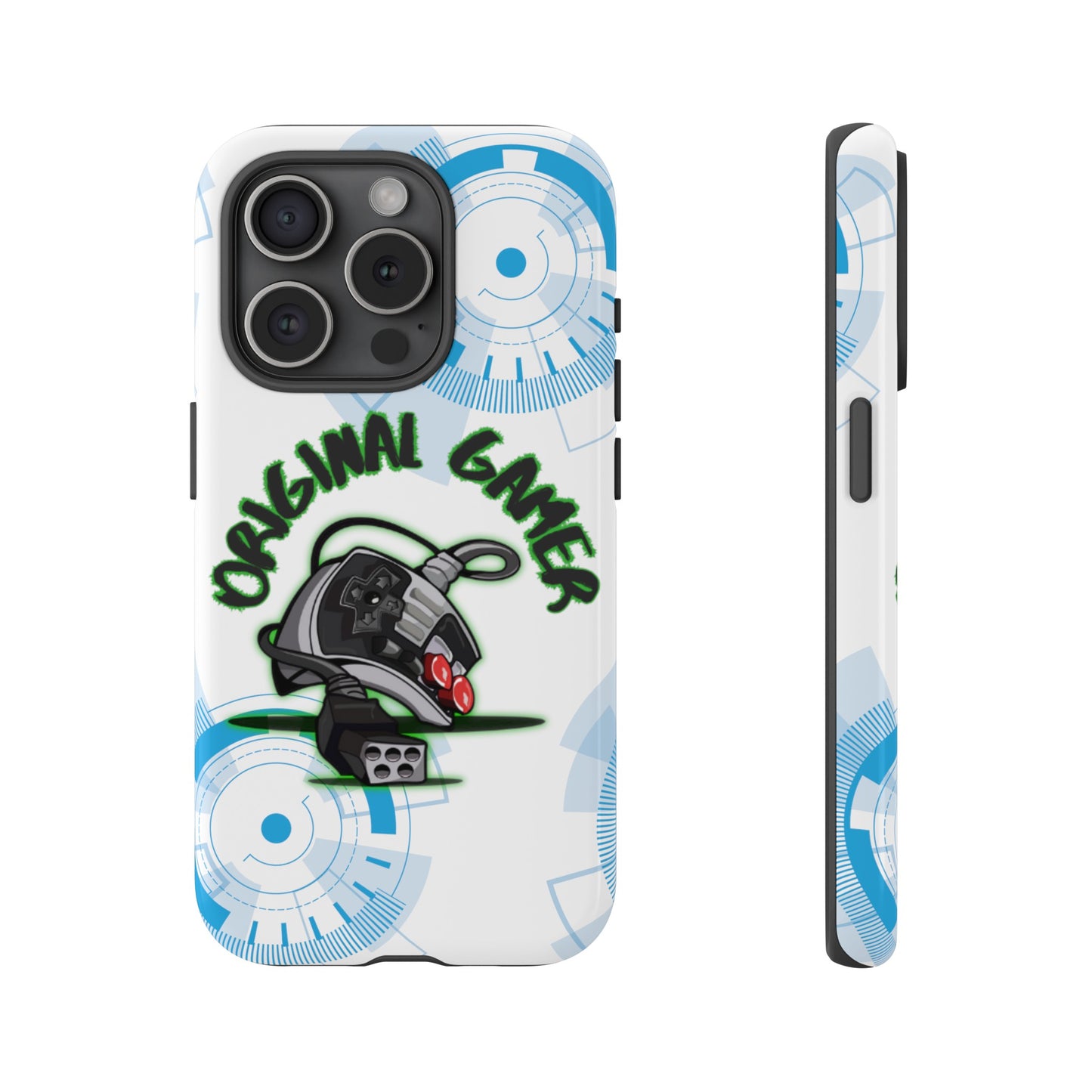 iPhone 15 or iPhone 14 Retro Gamer Phone Case with Old School Remote Control Design - Vintage Gaming, Gift for gamer, Tough Cases