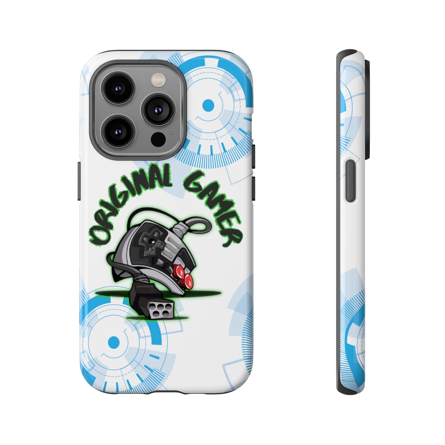 iPhone 15 or iPhone 14 Retro Gamer Phone Case with Old School Remote Control Design - Vintage Gaming, Gift for gamer, Tough Cases