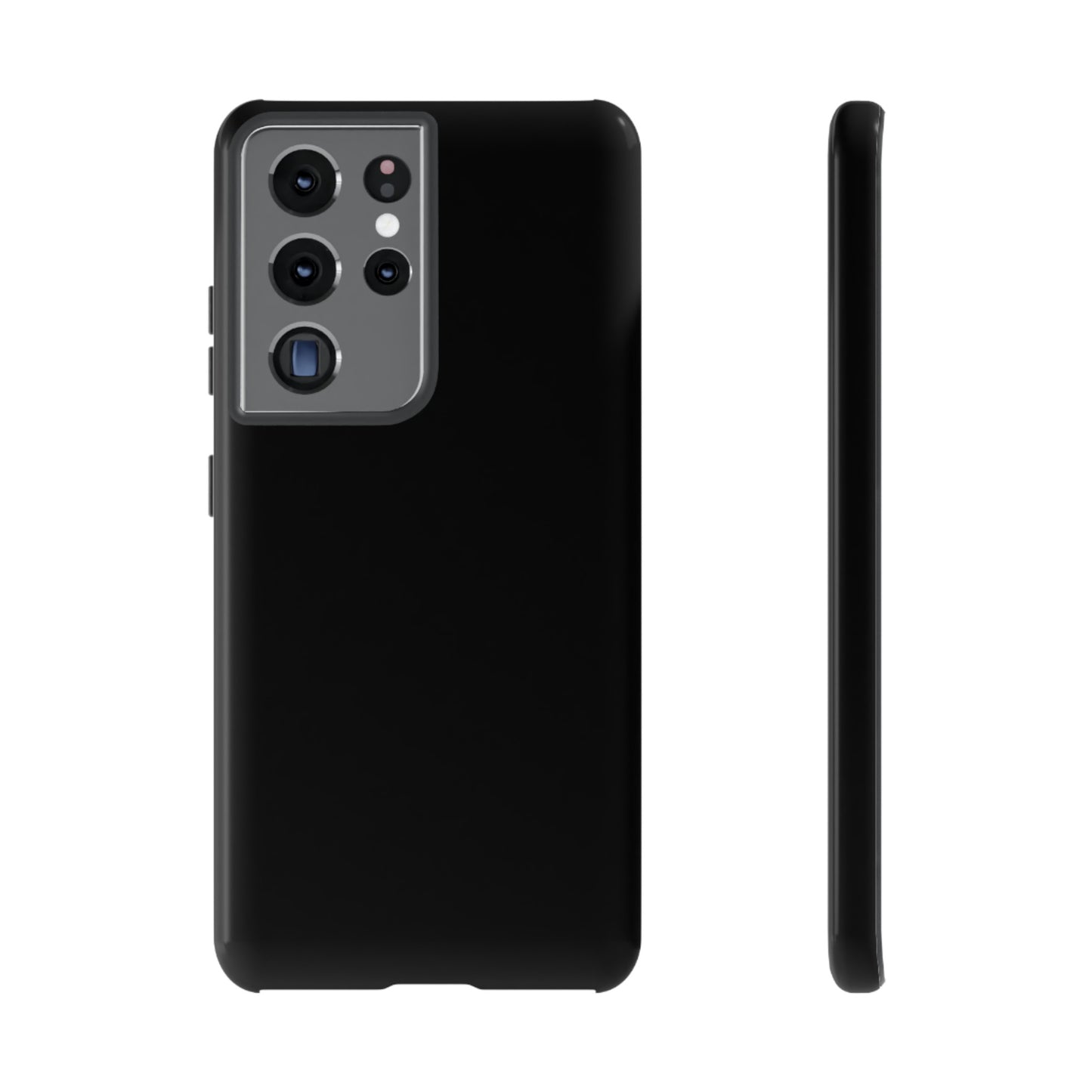 Simple Black Phone Case, iPhone 15, and Android Phone Tough Cases, Minimalist