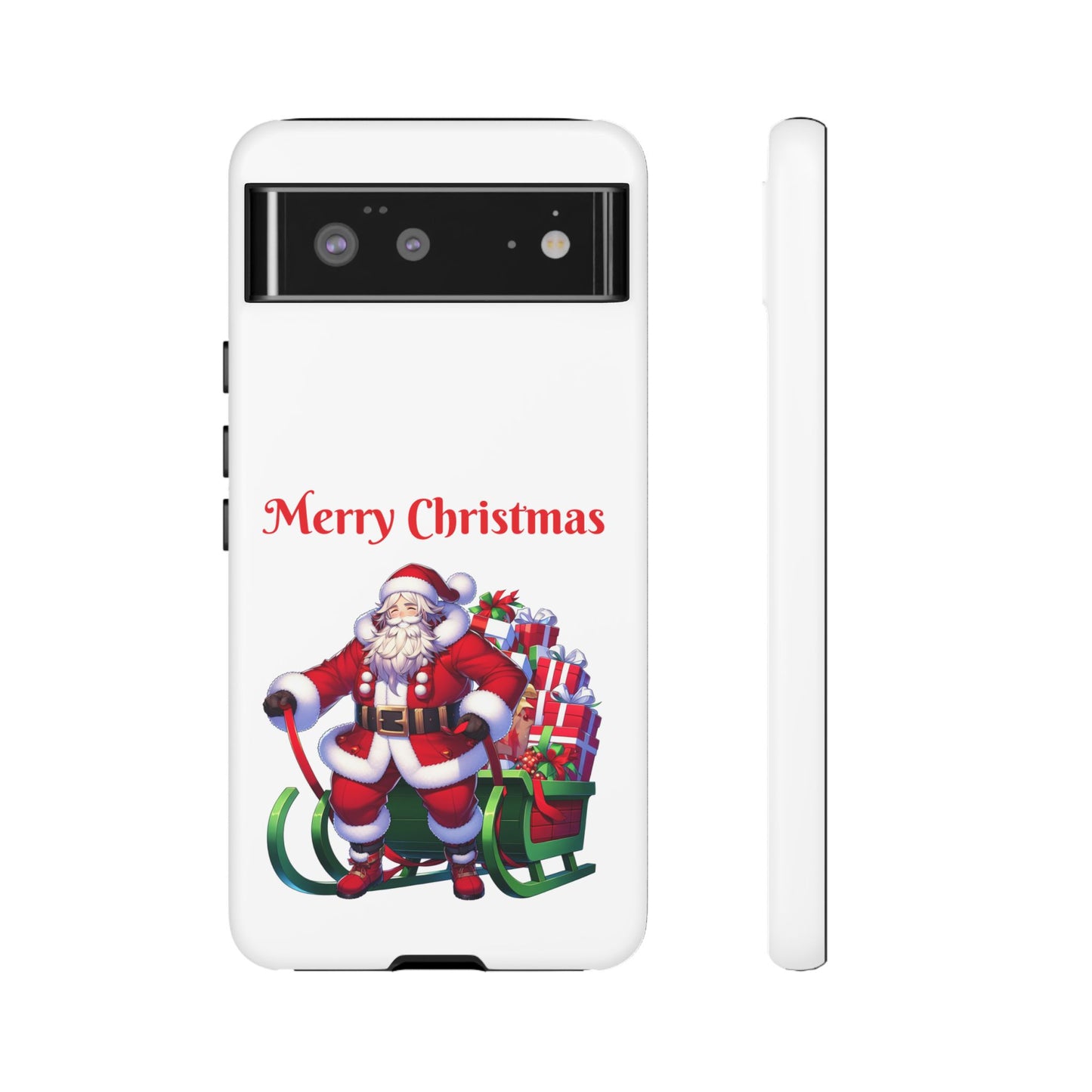 Phone Case Santa Merry Christmas in White Phone Case