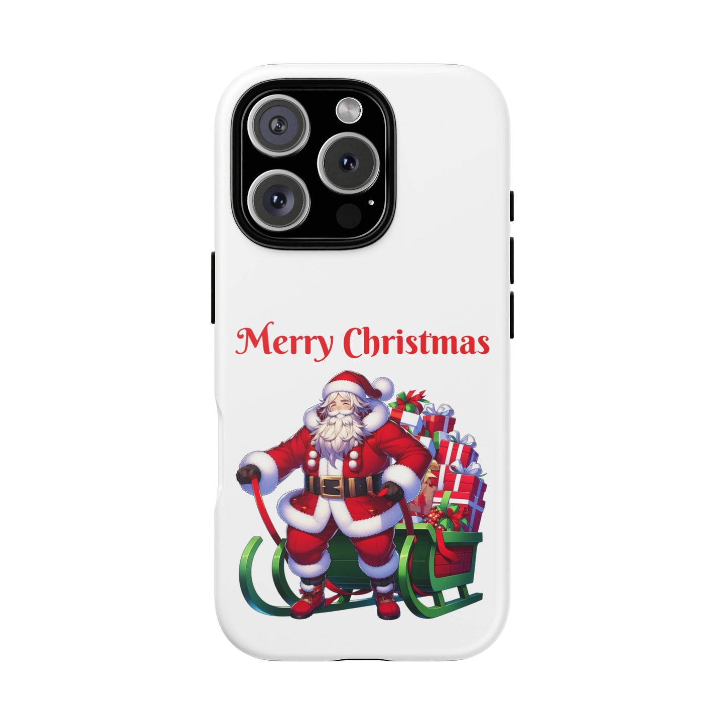 Phone Case Santa Merry Christmas in White Phone Case