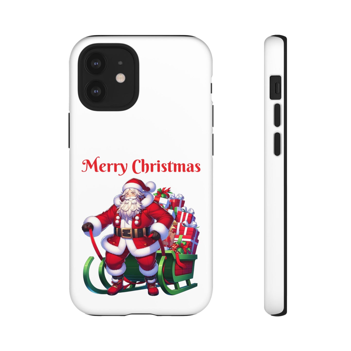 Phone Case Santa Merry Christmas in White Phone Case