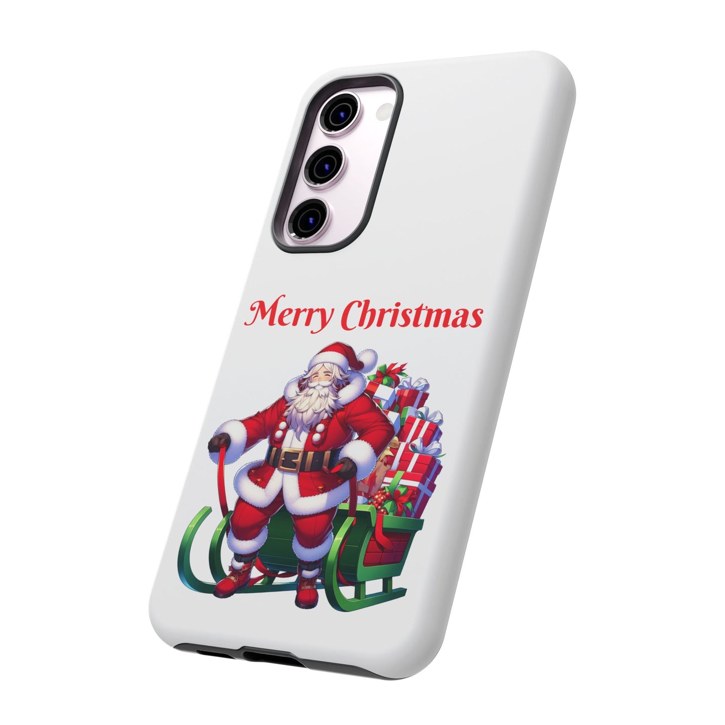 Phone Case Santa Merry Christmas in White Phone Case