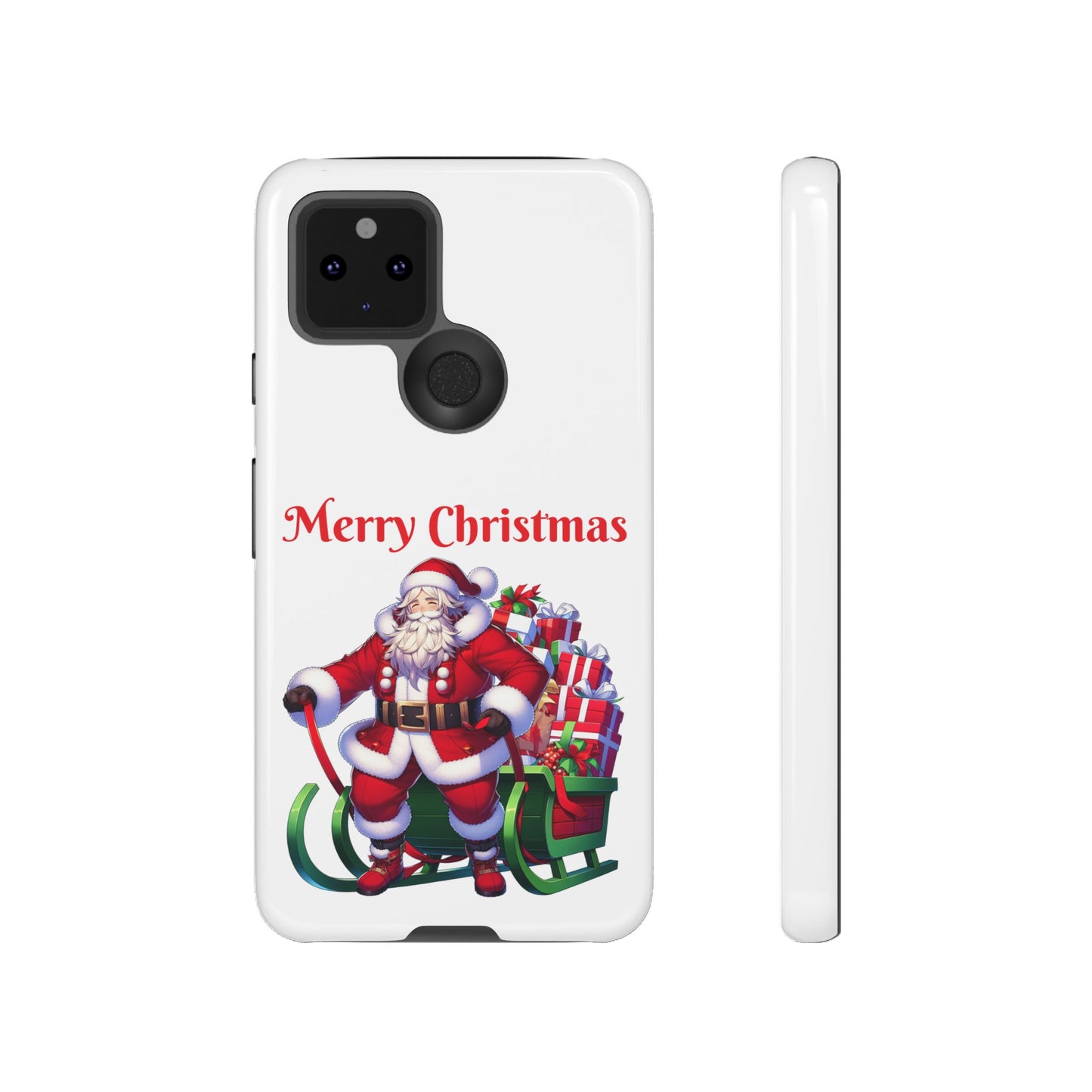 Phone Case Santa Merry Christmas in White Phone Case