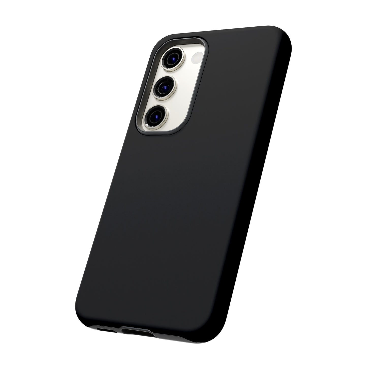 Simple Black Phone Case, iPhone 15, and Android Phone Tough Cases, Minimalist