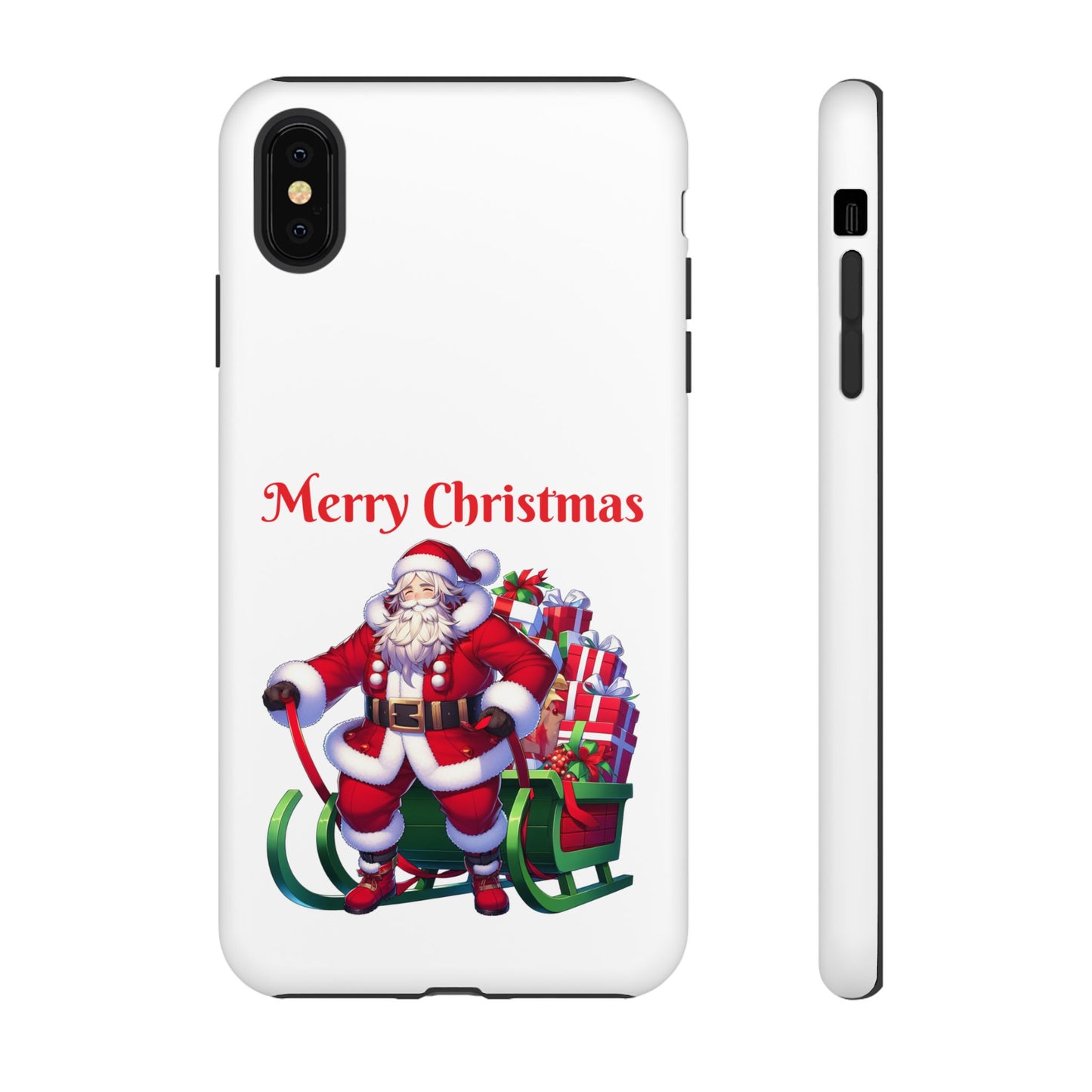 Phone Case Santa Merry Christmas in White Phone Case