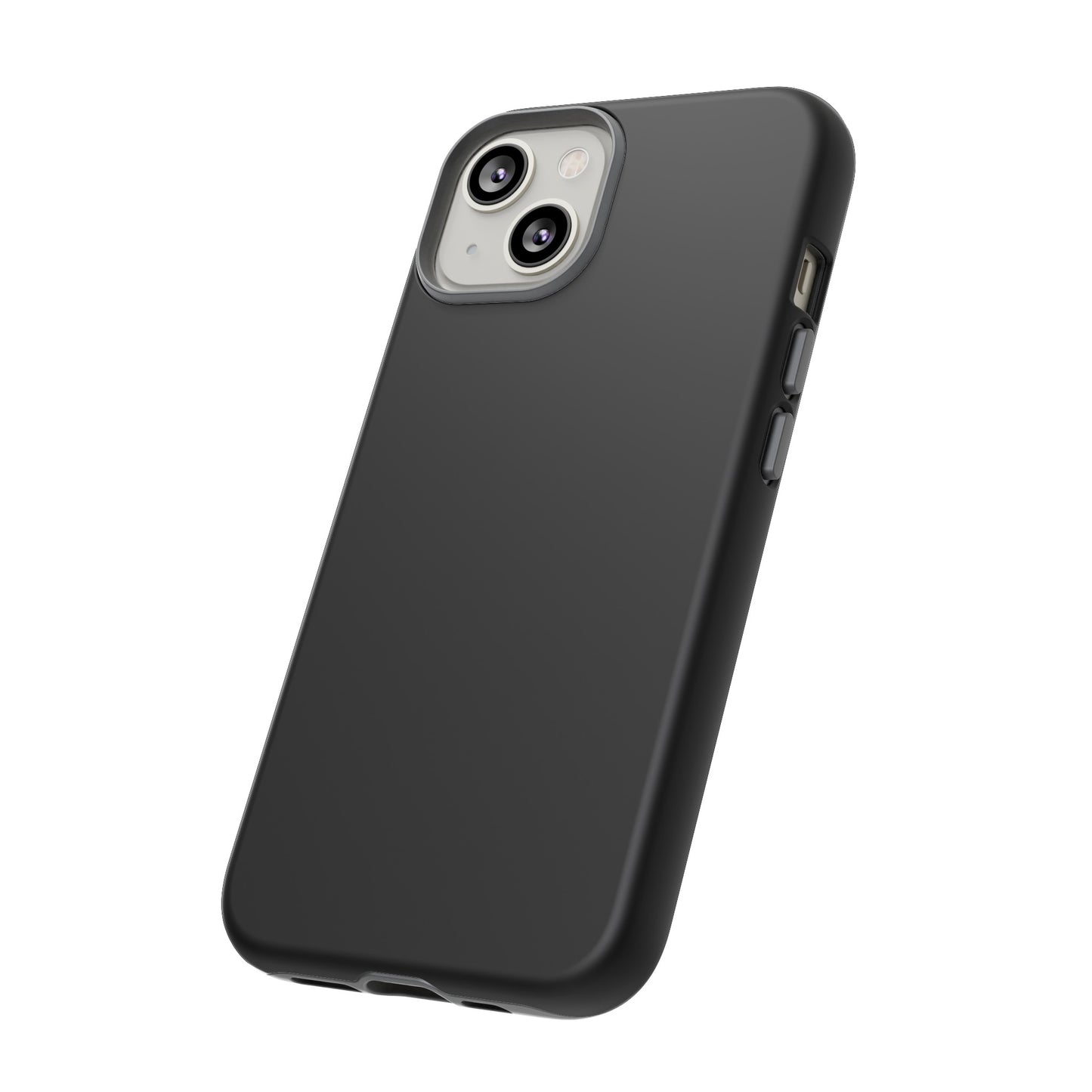 Simple Black Phone Case, iPhone 15, and Android Phone Tough Cases, Minimalist