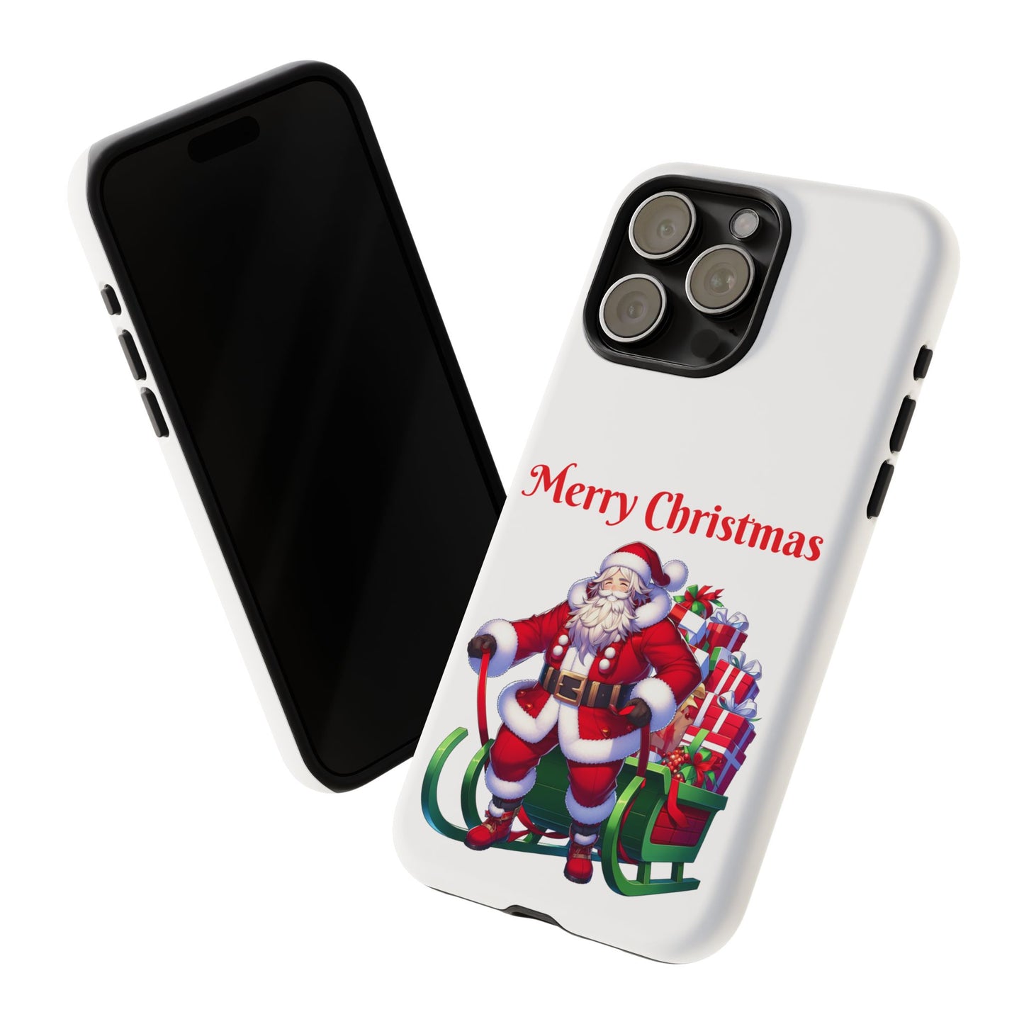 Phone Case Santa Merry Christmas in White Phone Case