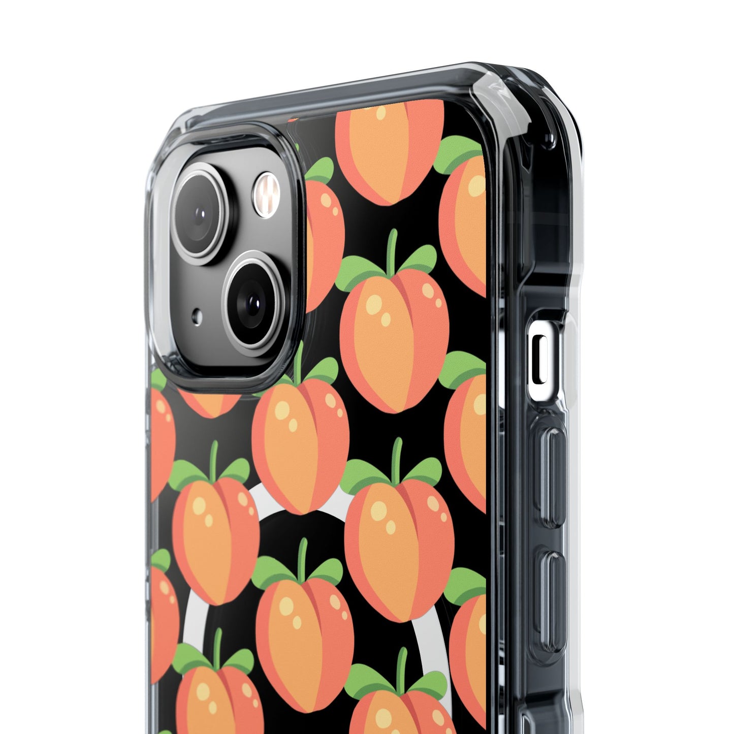 MagSafe iPhone Case with Peach Pattern