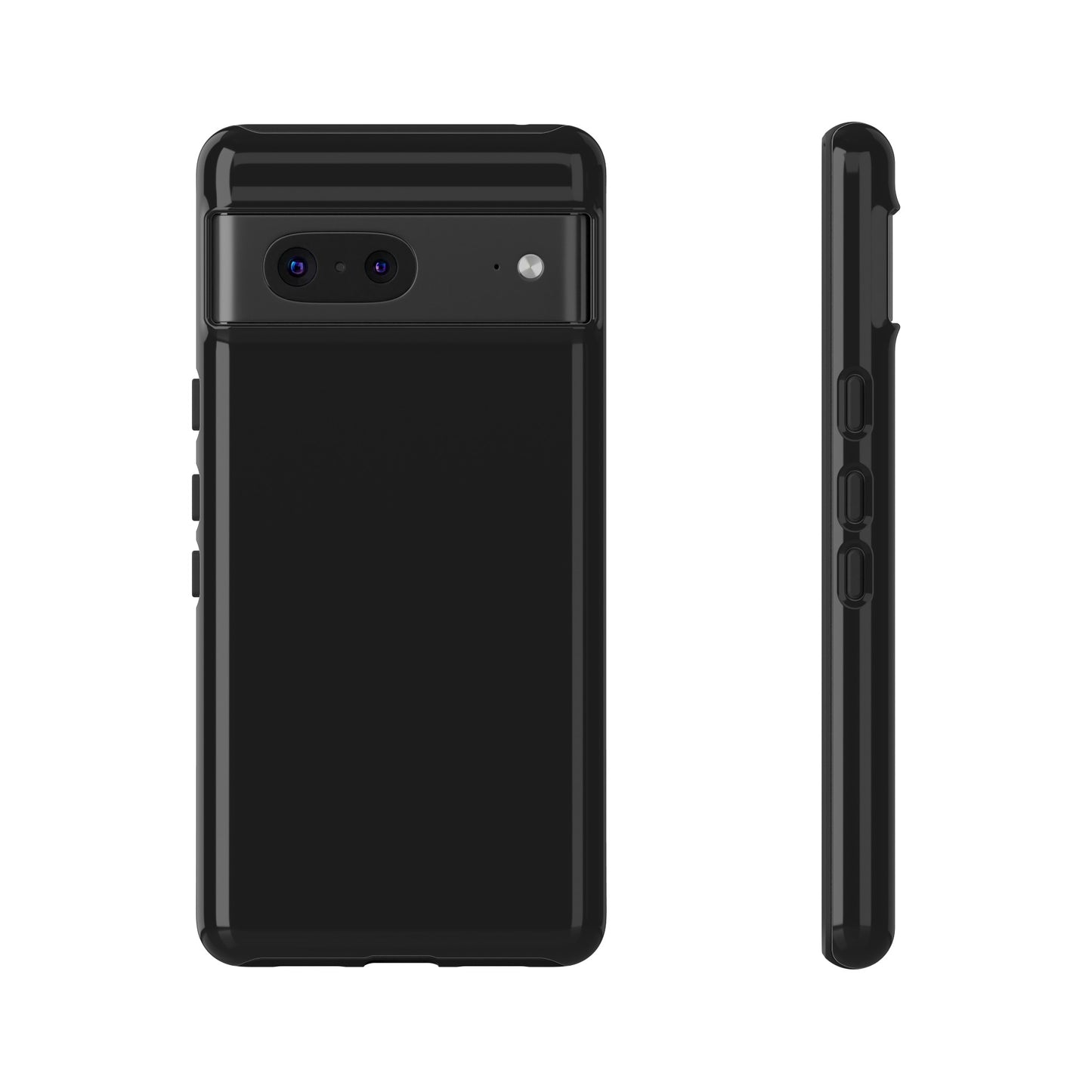 Simple Black Phone Case, iPhone 15, and Android Phone Tough Cases, Minimalist