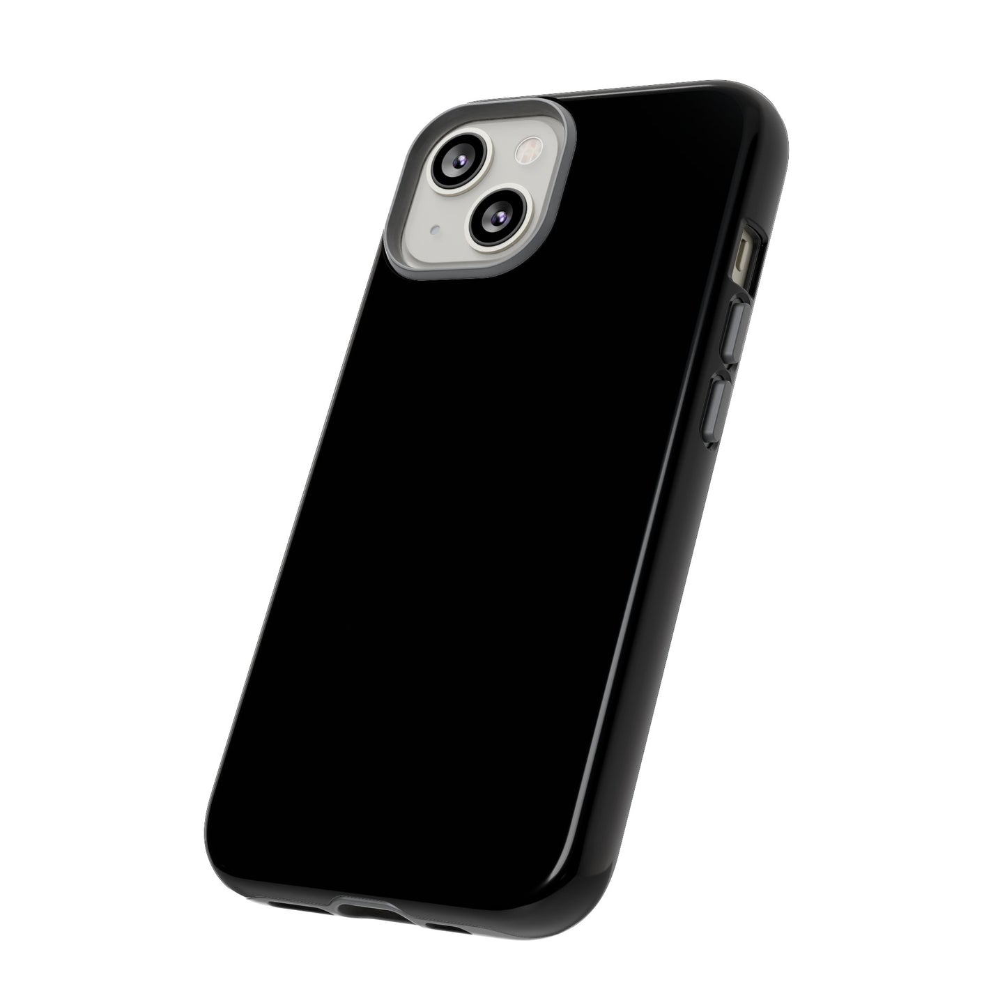 Simple Black Phone Case, iPhone 15, and Android Phone Tough Cases, Minimalist