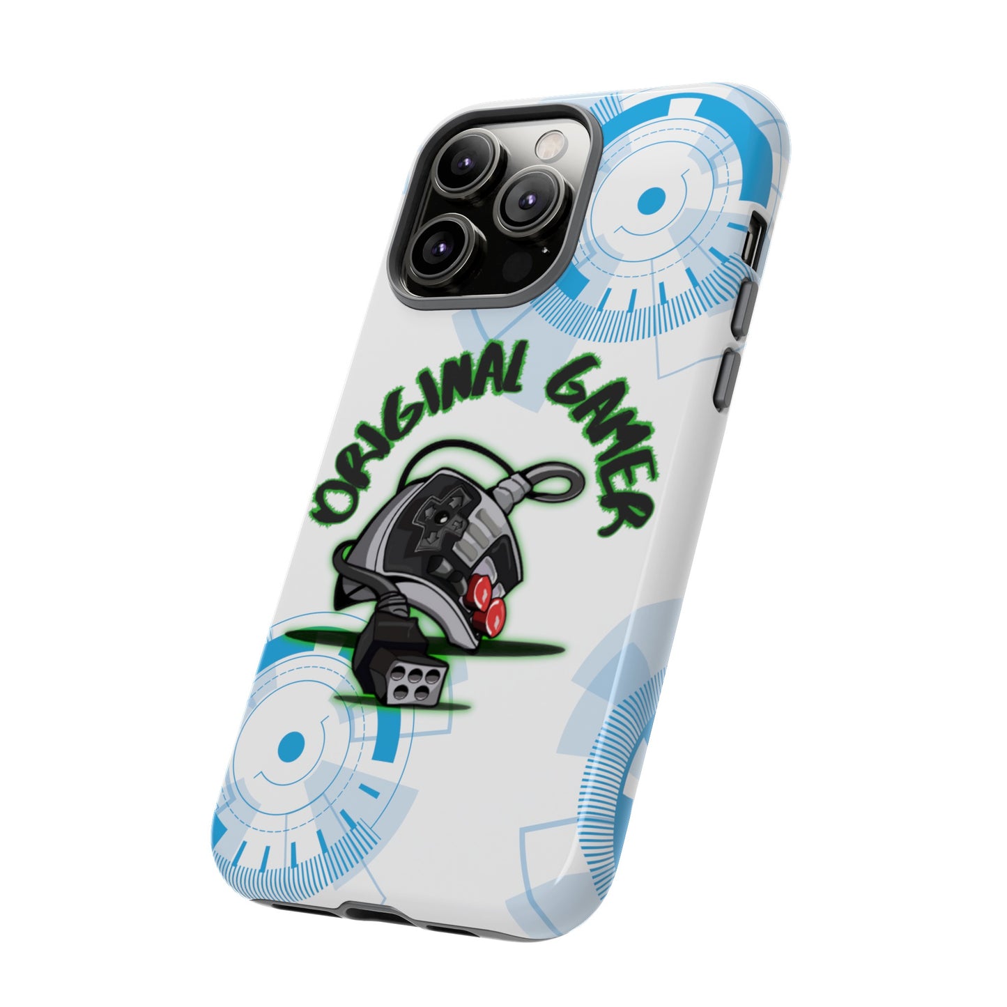 iPhone 15 or iPhone 14 Retro Gamer Phone Case with Old School Remote Control Design - Vintage Gaming, Gift for gamer, Tough Cases