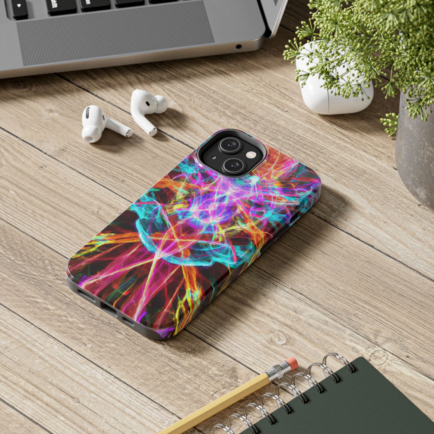 Phone Case - Electrifying Energy Design, colorful phone case, colorful Iphone Case, colorful Samsung phone case