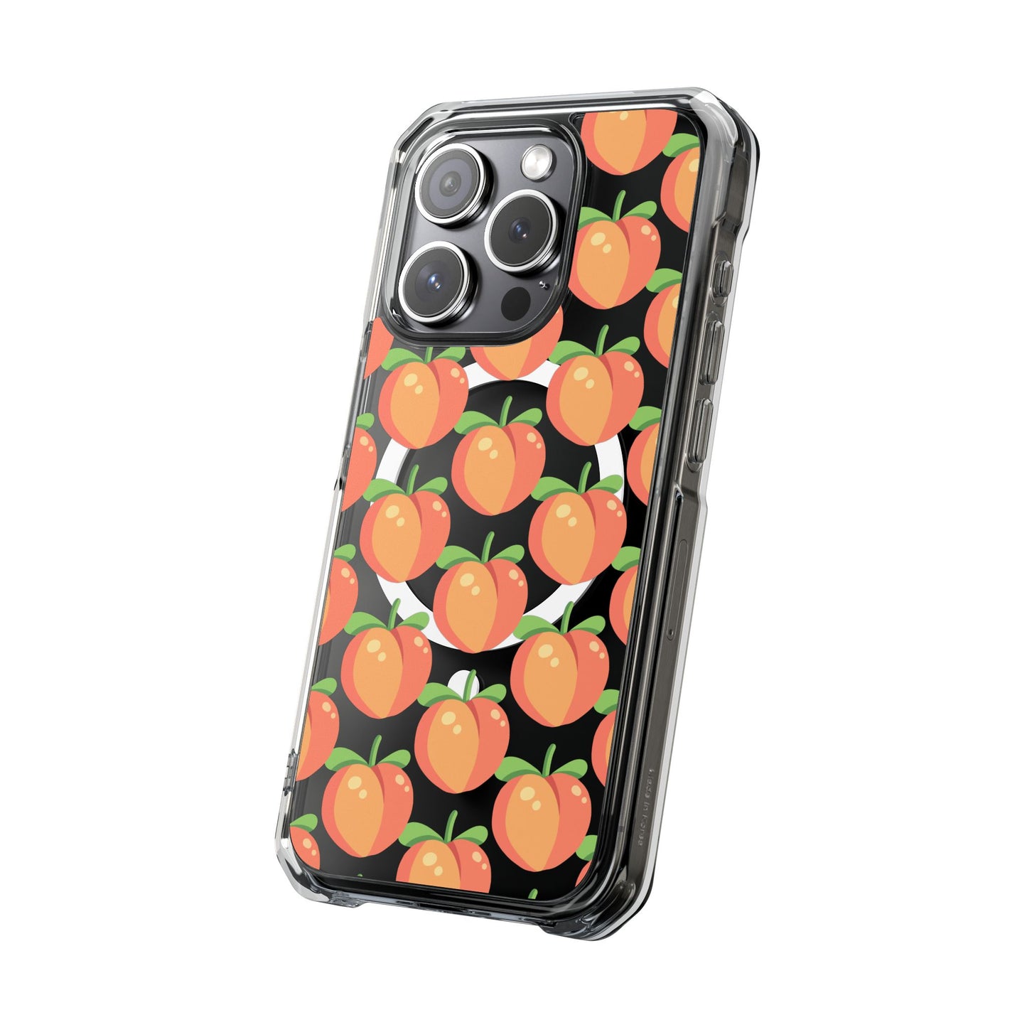 MagSafe iPhone Case with Peach Pattern