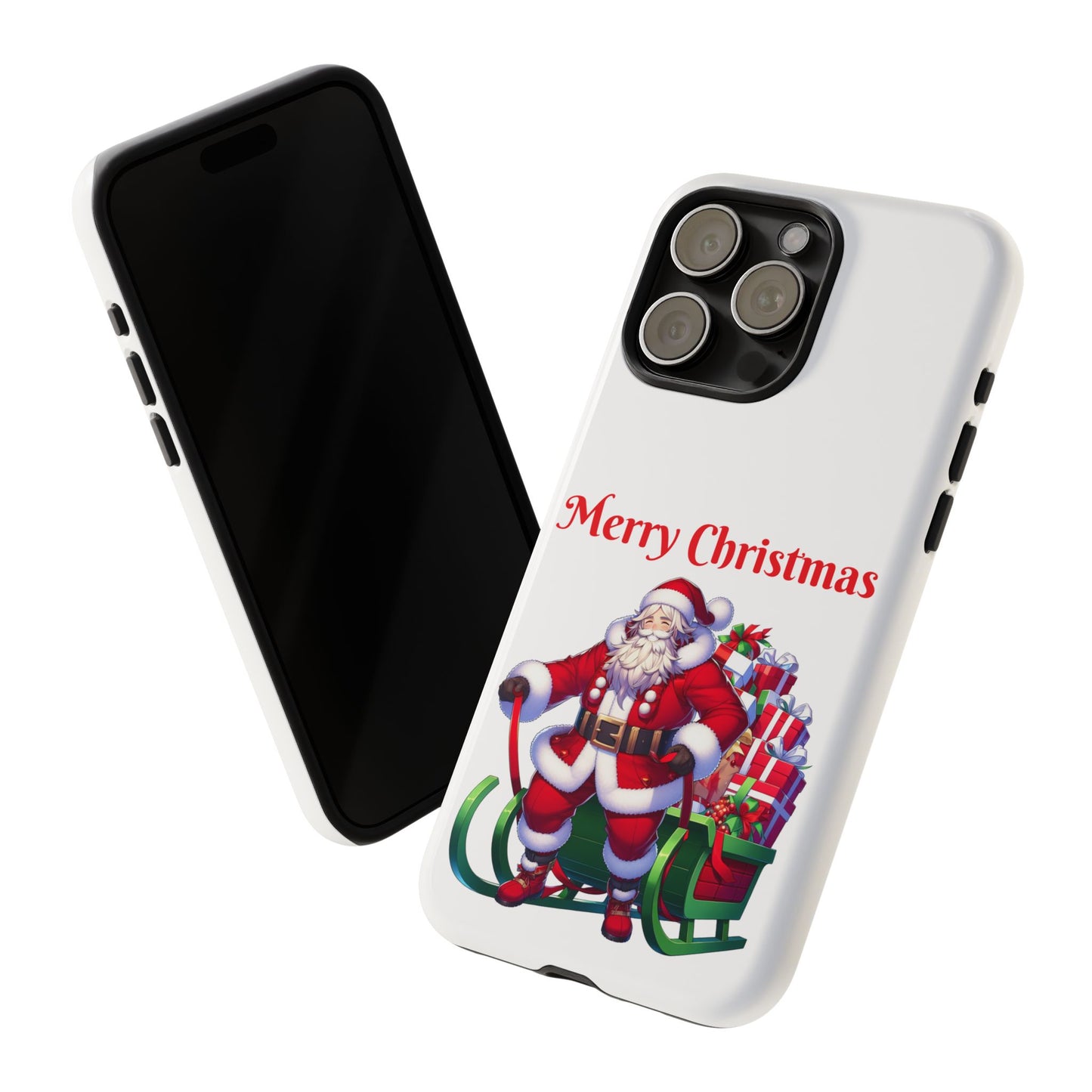 Phone Case Santa Merry Christmas in White Phone Case