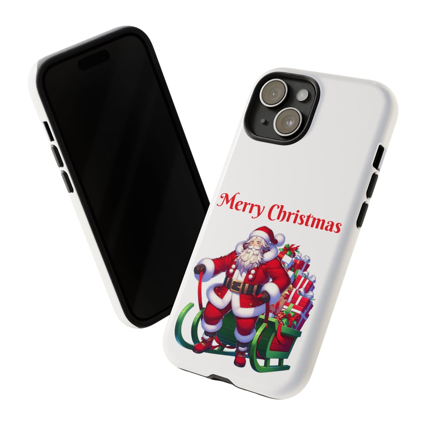 Phone Case Santa Merry Christmas in White Phone Case