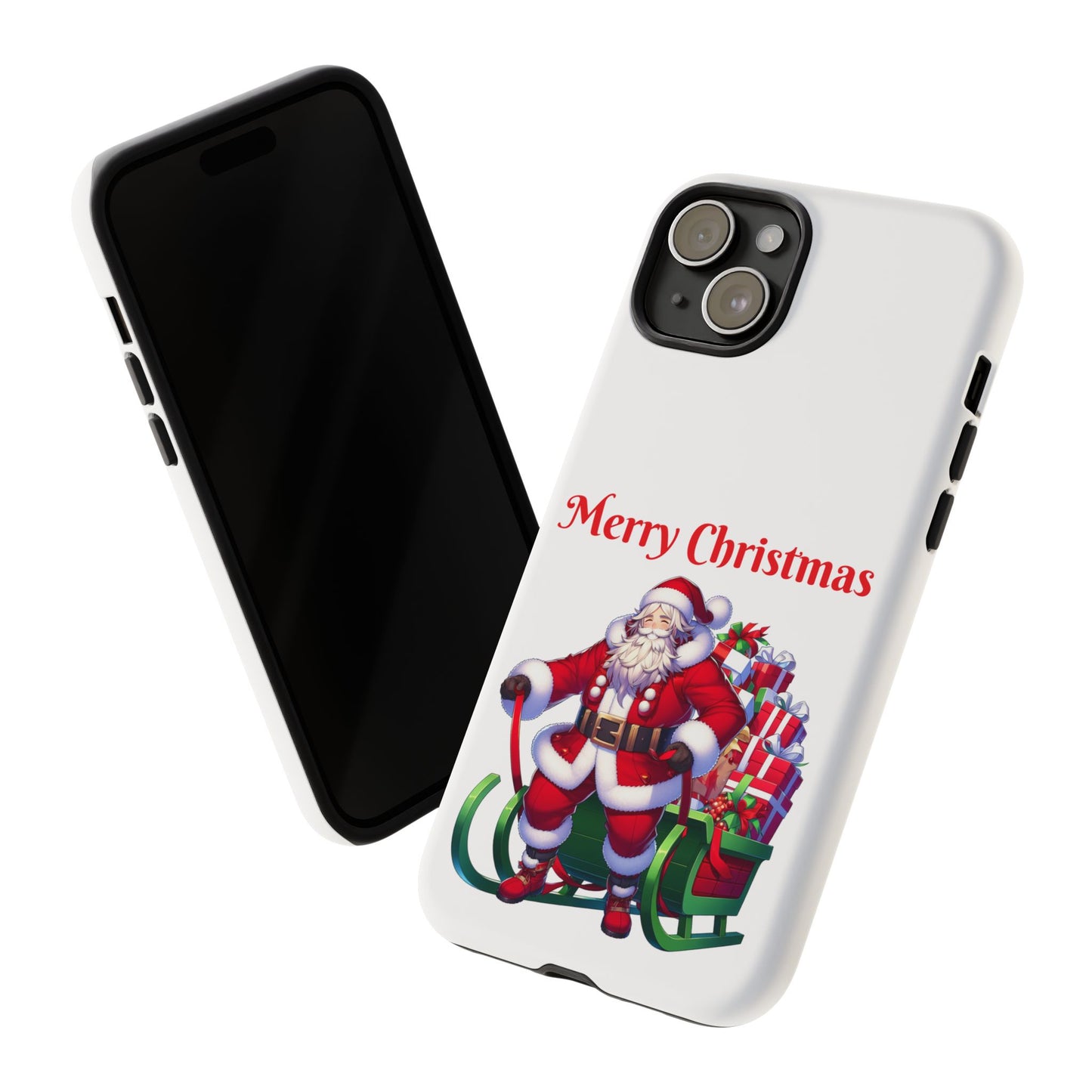 Phone Case Santa Merry Christmas in White Phone Case