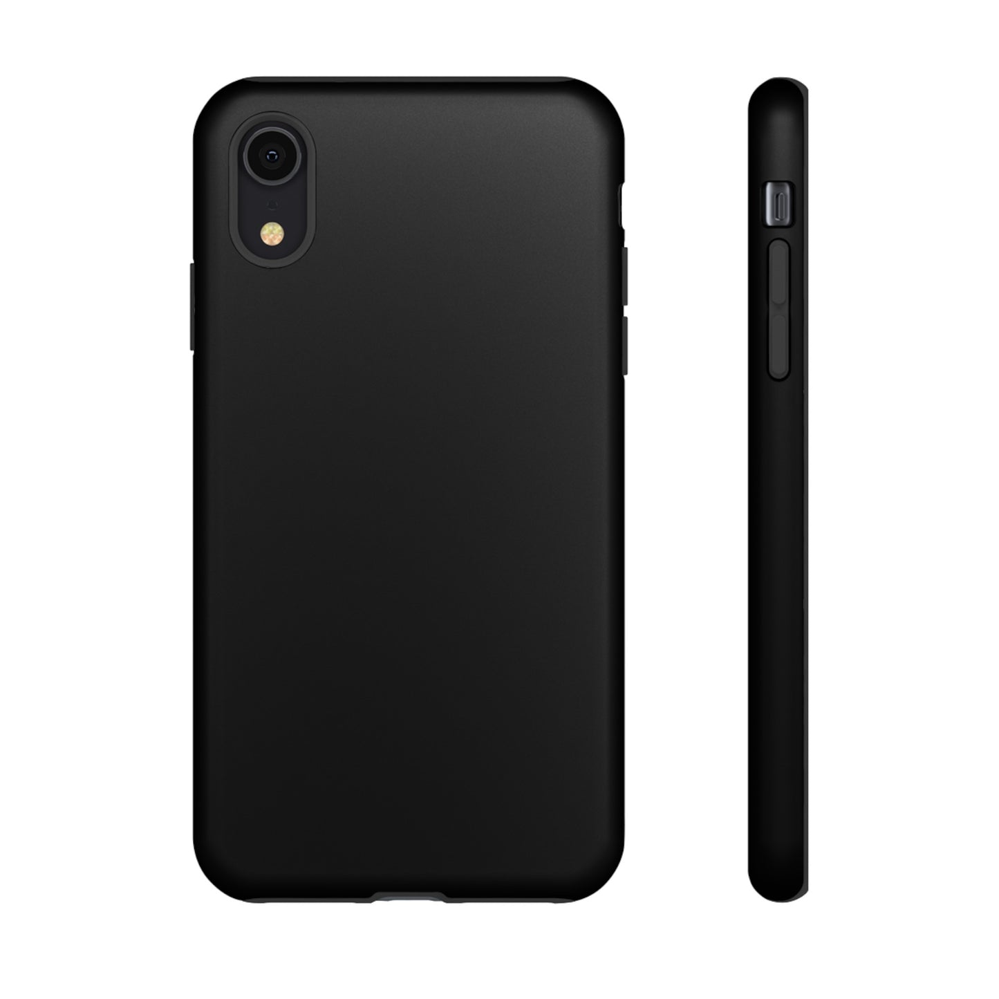 Simple Black Phone Case, iPhone 15, and Android Phone Tough Cases, Minimalist