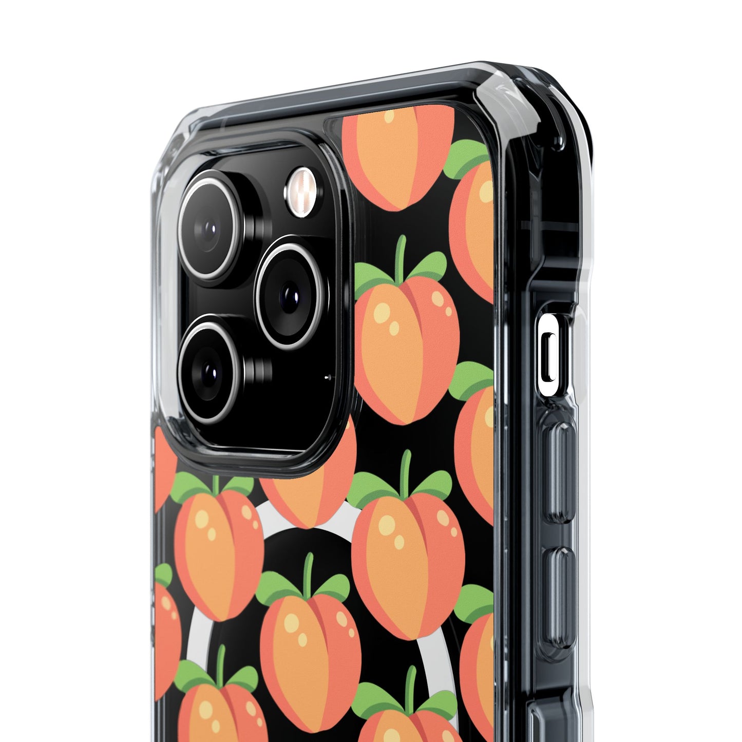 MagSafe iPhone Case with Peach Pattern