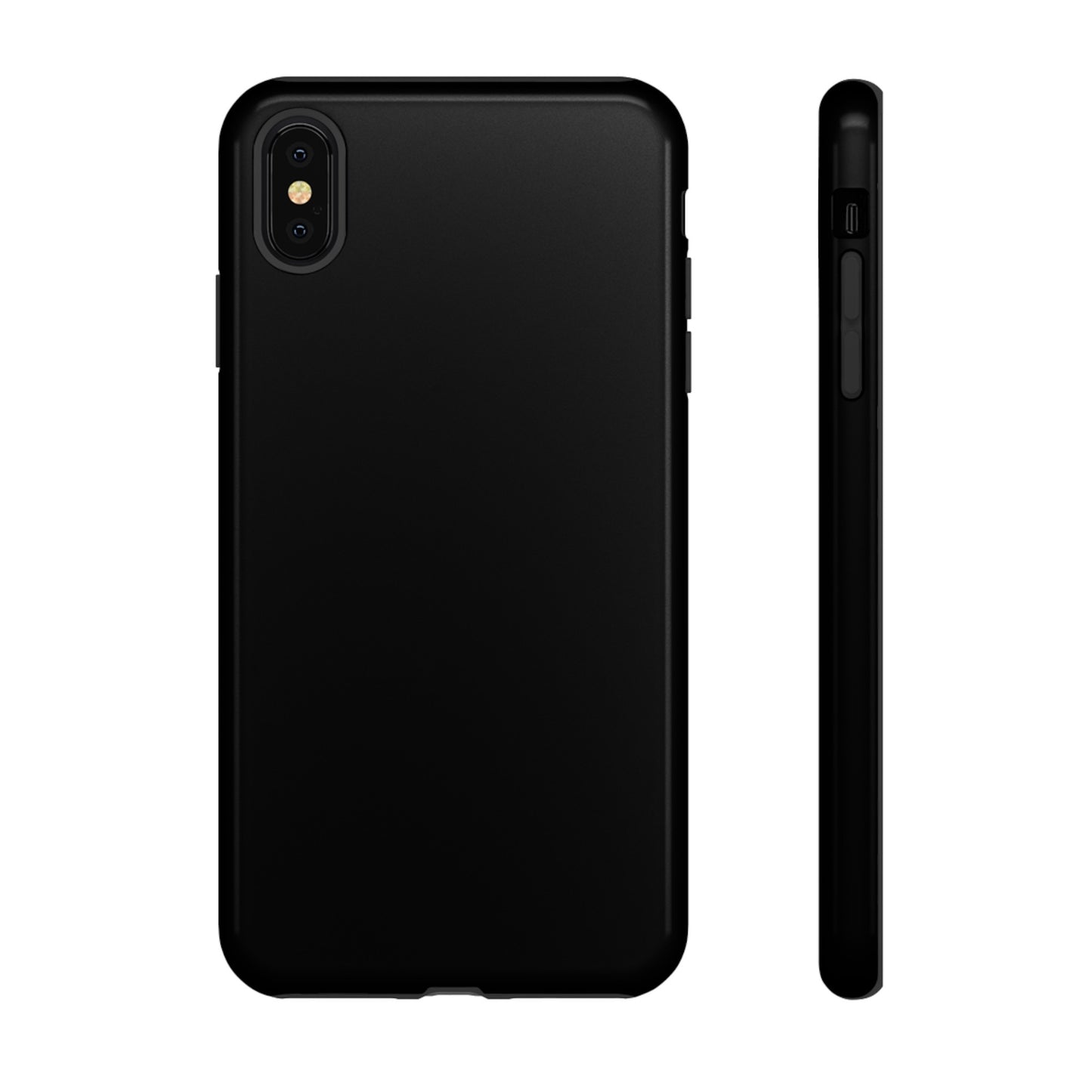 Simple Black Phone Case, iPhone 15, and Android Phone Tough Cases, Minimalist