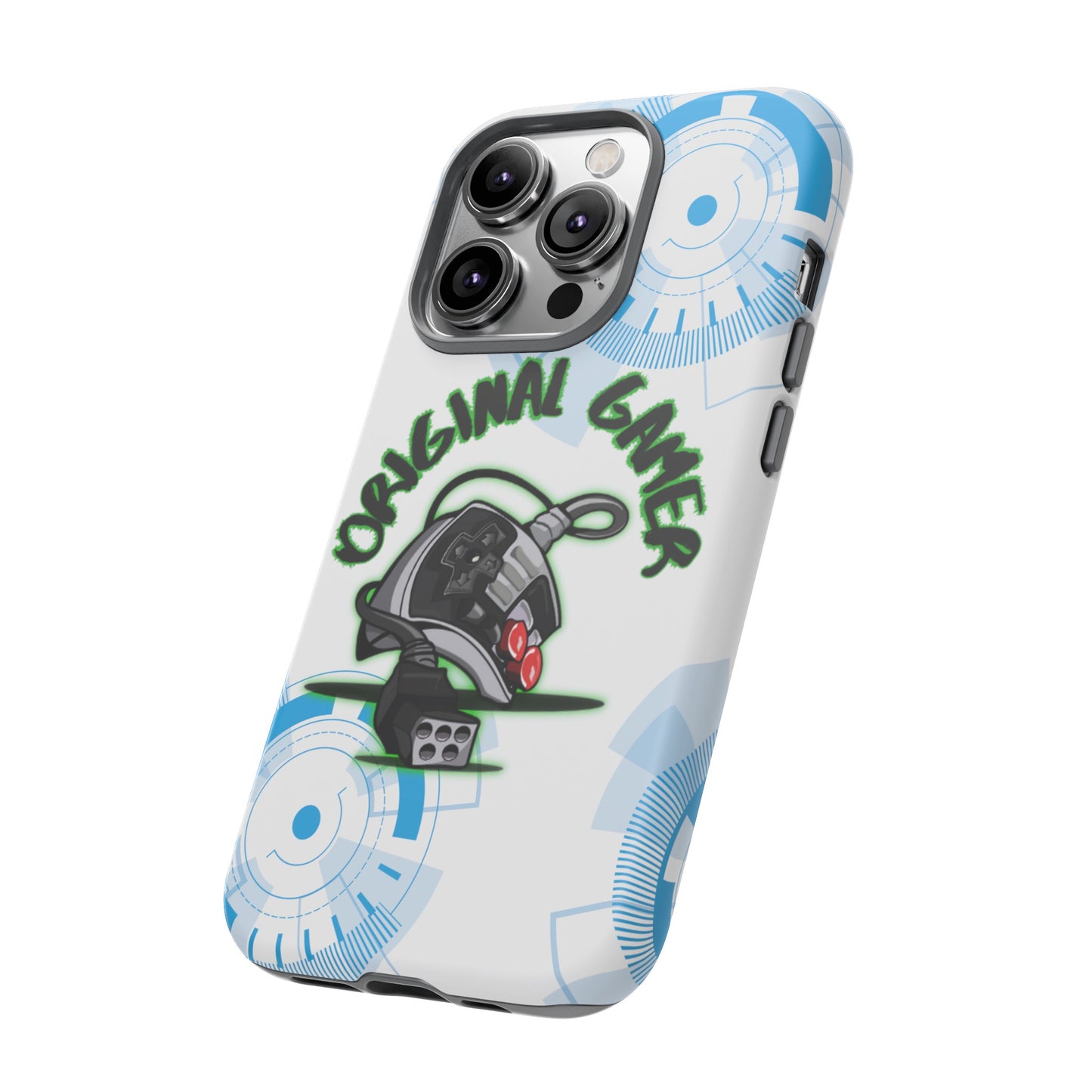 iPhone 15 or iPhone 14 Retro Gamer Phone Case with Old School Remote Control Design - Vintage Gaming, Gift for gamer, Tough Cases