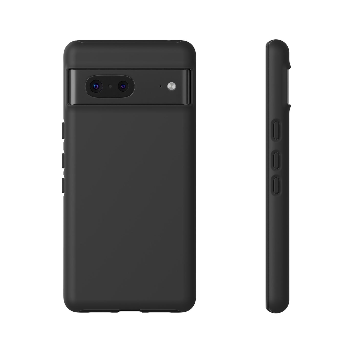 Simple Black Phone Case, iPhone 15, and Android Phone Tough Cases, Minimalist