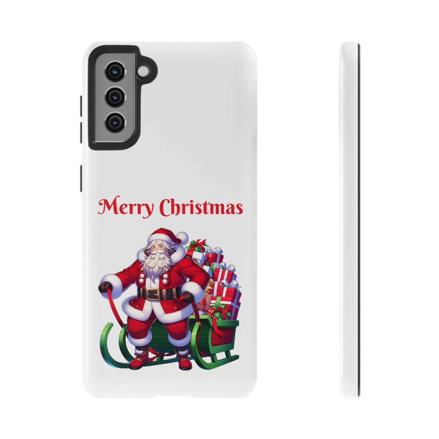 Phone Case Santa Merry Christmas in White Phone Case