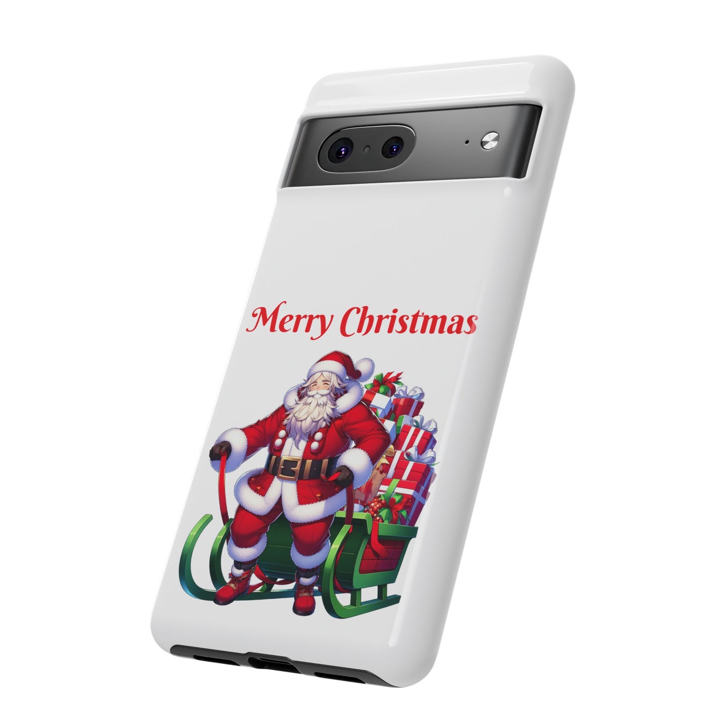 Phone Case Santa Merry Christmas in White Phone Case