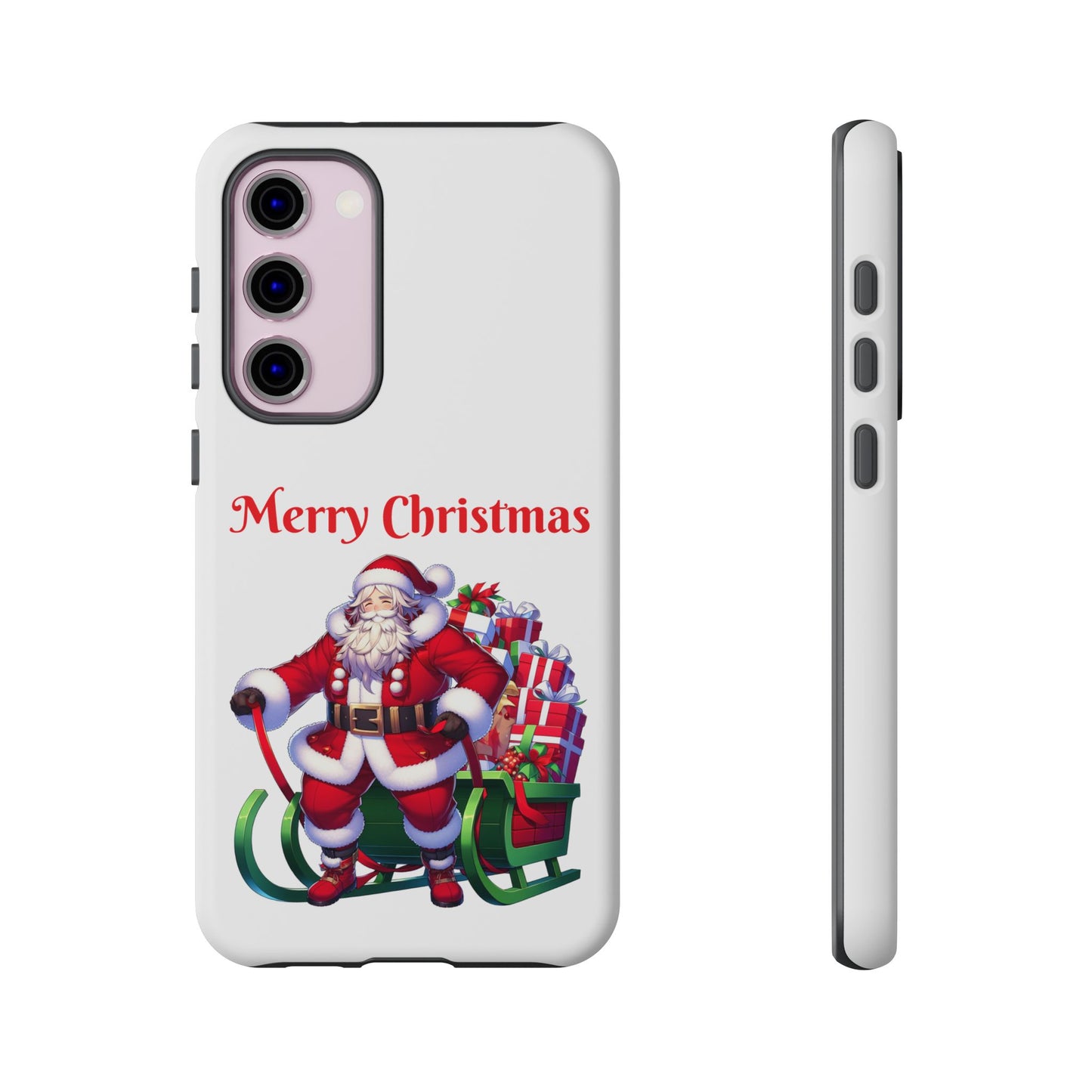 Phone Case Santa Merry Christmas in White Phone Case