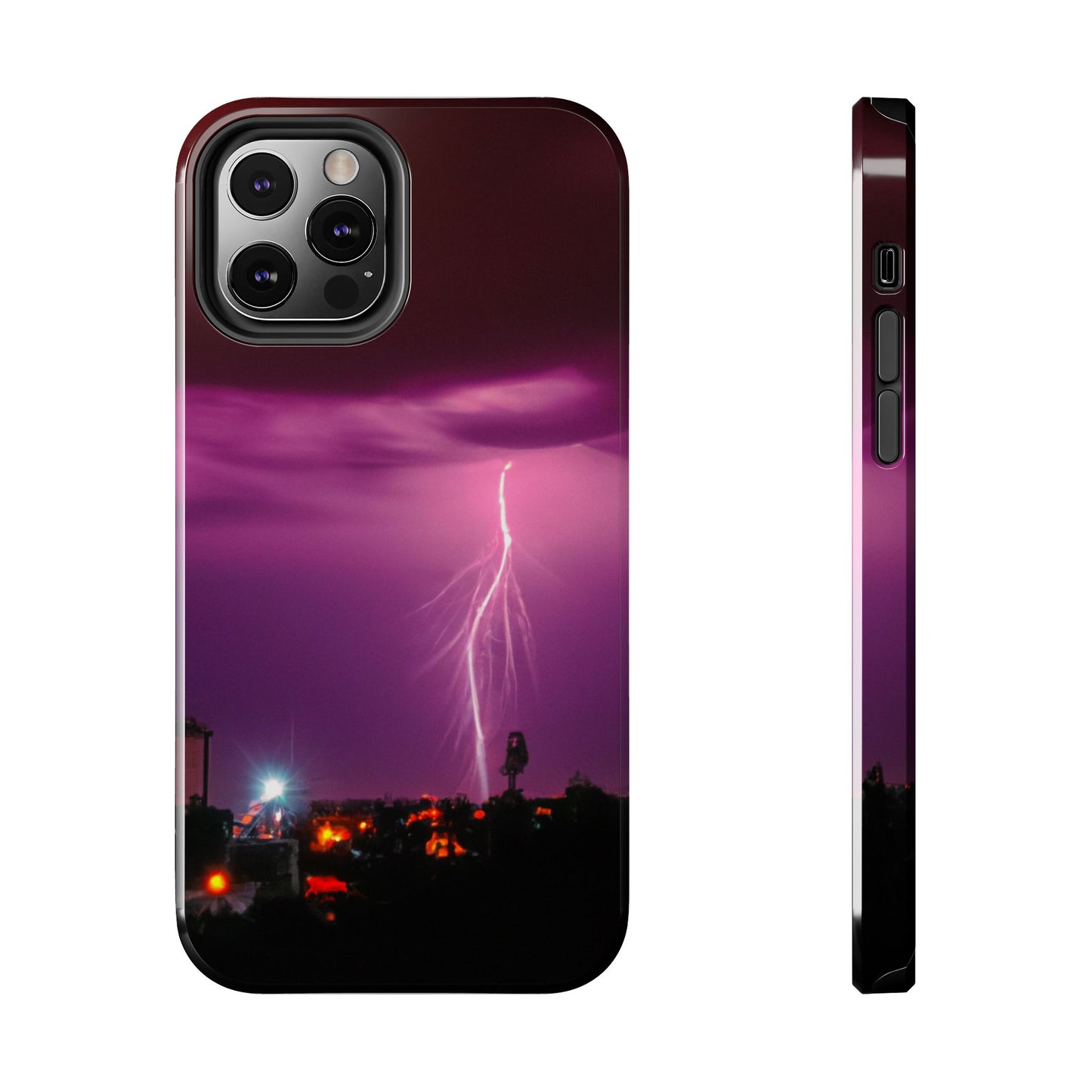 Lightning strike Phone Case for iPhone15, iPhone14, iPhone 8, Samsung Tough Phone Cases, Protect your Phone