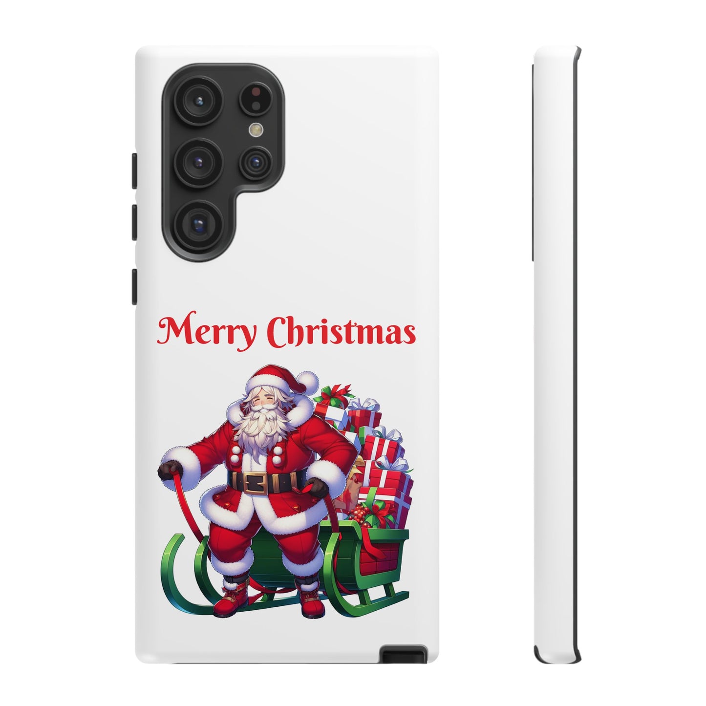 Phone Case Santa Merry Christmas in White Phone Case