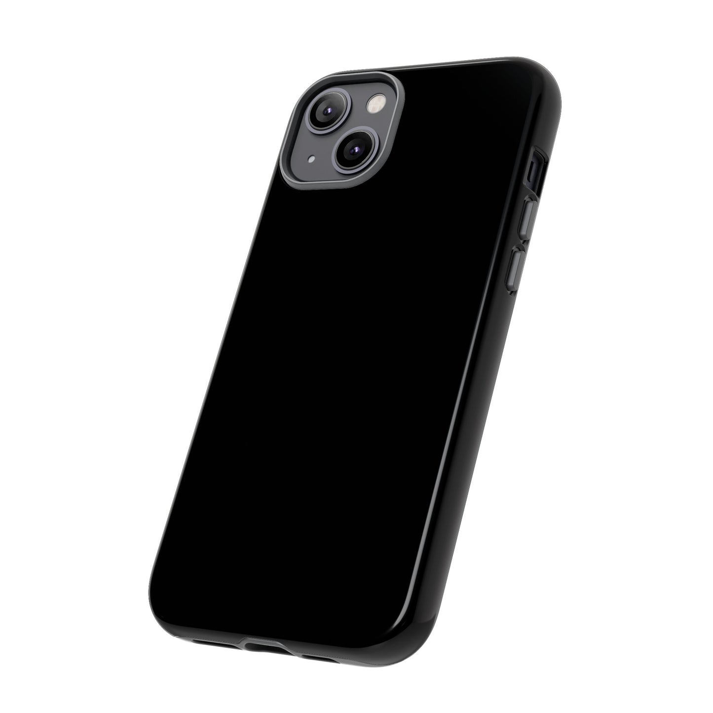 Simple Black Phone Case, iPhone 15, and Android Phone Tough Cases, Minimalist