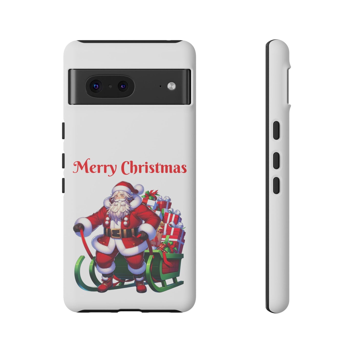 Phone Case Santa Merry Christmas in White Phone Case