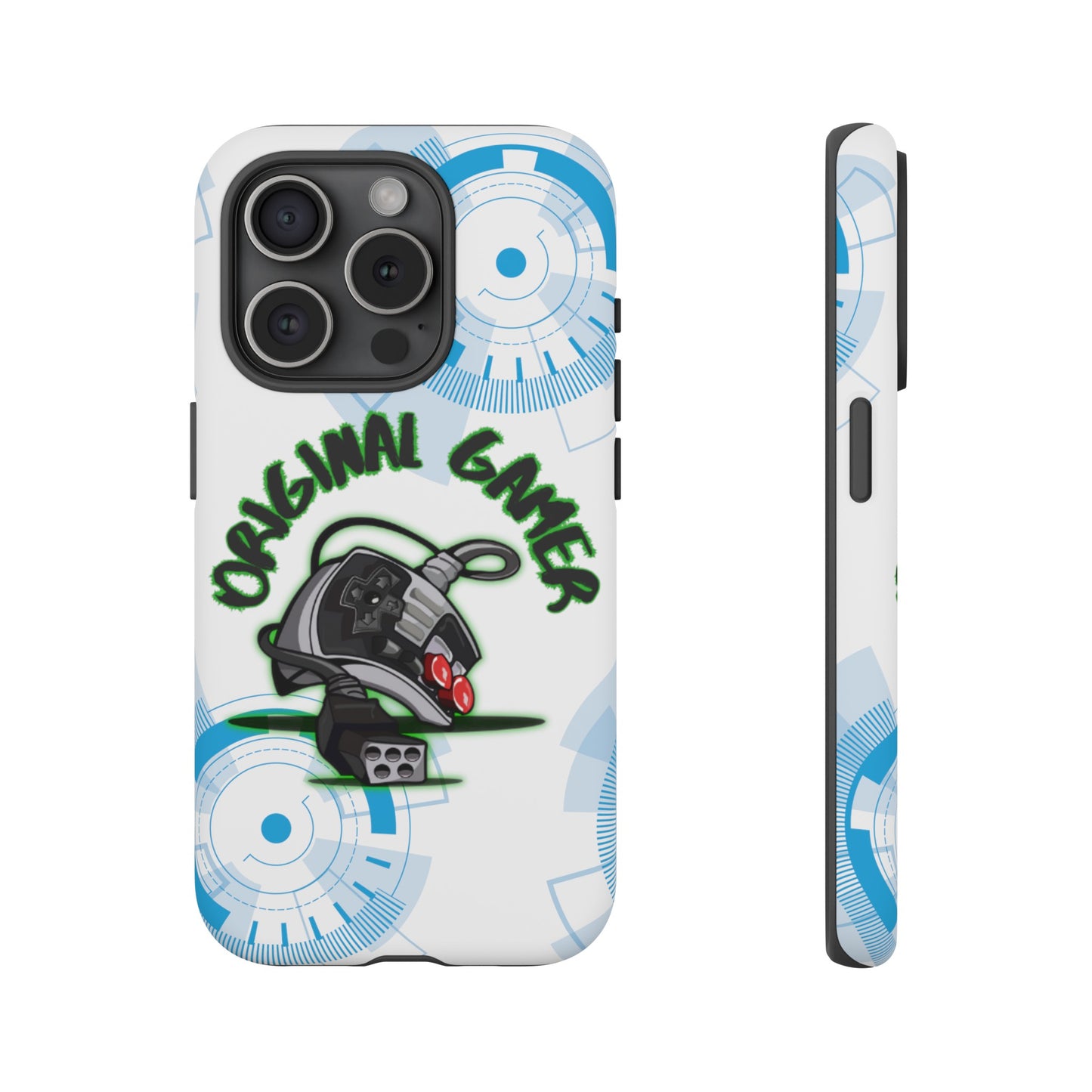 iPhone 15 or iPhone 14 Retro Gamer Phone Case with Old School Remote Control Design - Vintage Gaming, Gift for gamer, Tough Cases