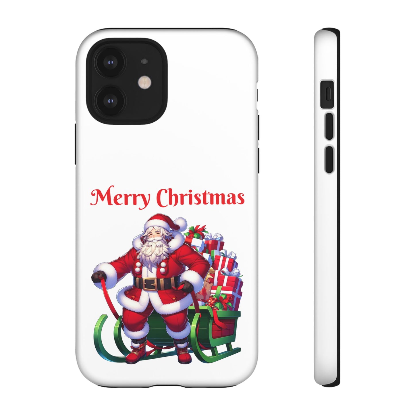 Phone Case Santa Merry Christmas in White Phone Case