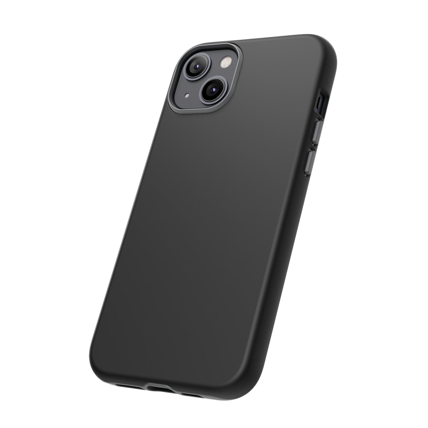 Simple Black Phone Case, iPhone 15, and Android Phone Tough Cases, Minimalist