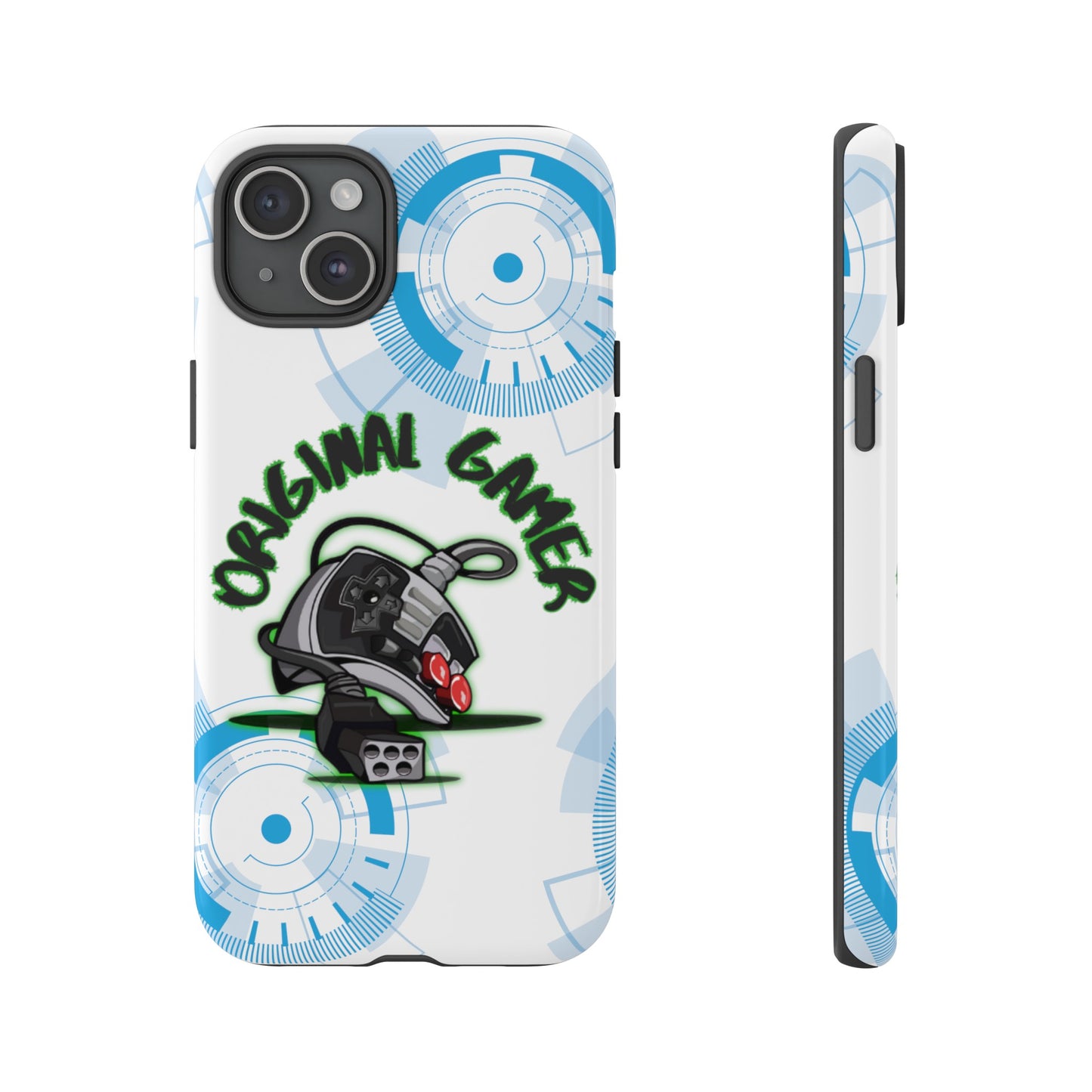 iPhone 15 or iPhone 14 Retro Gamer Phone Case with Old School Remote Control Design - Vintage Gaming, Gift for gamer, Tough Cases