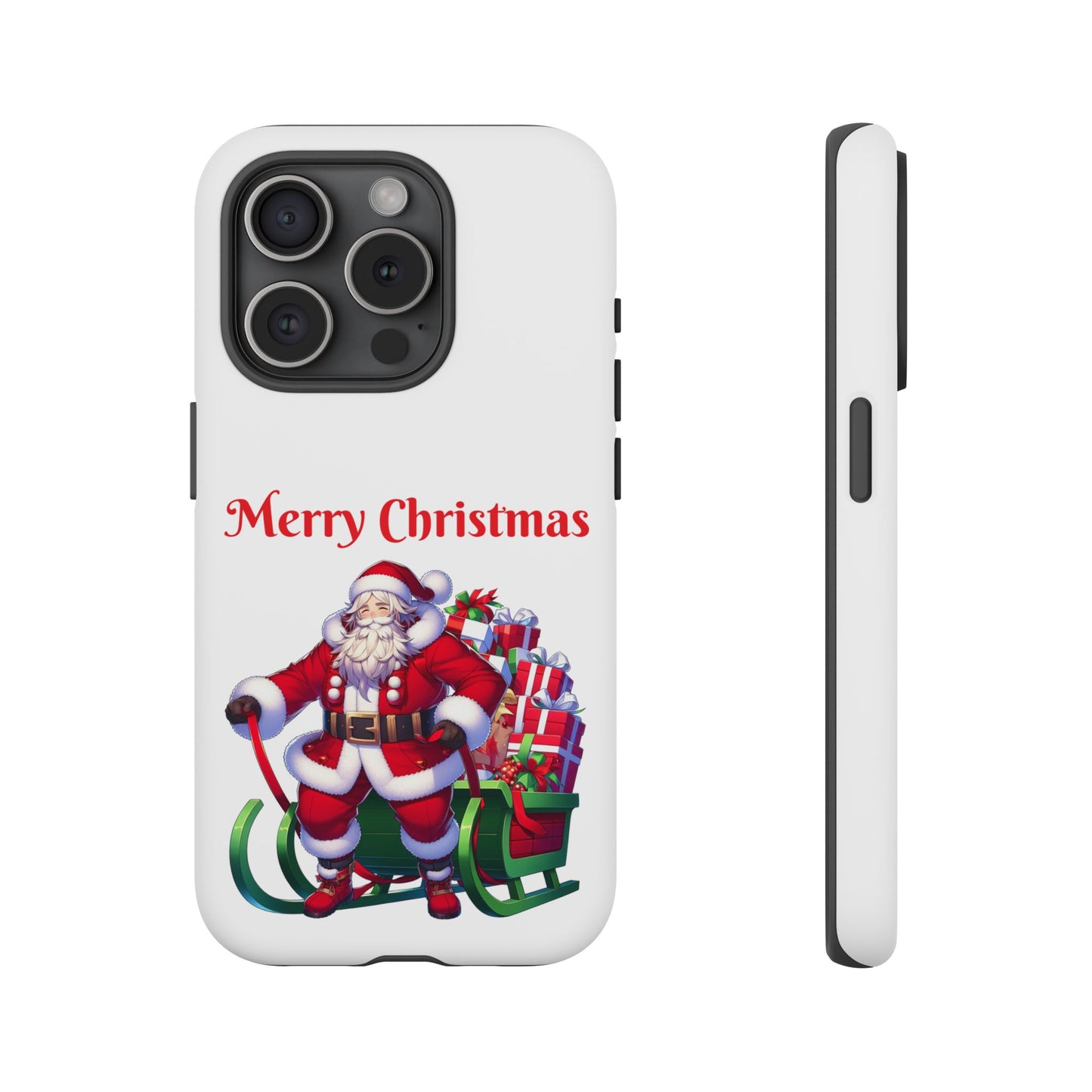 Phone Case Santa Merry Christmas in White Phone Case